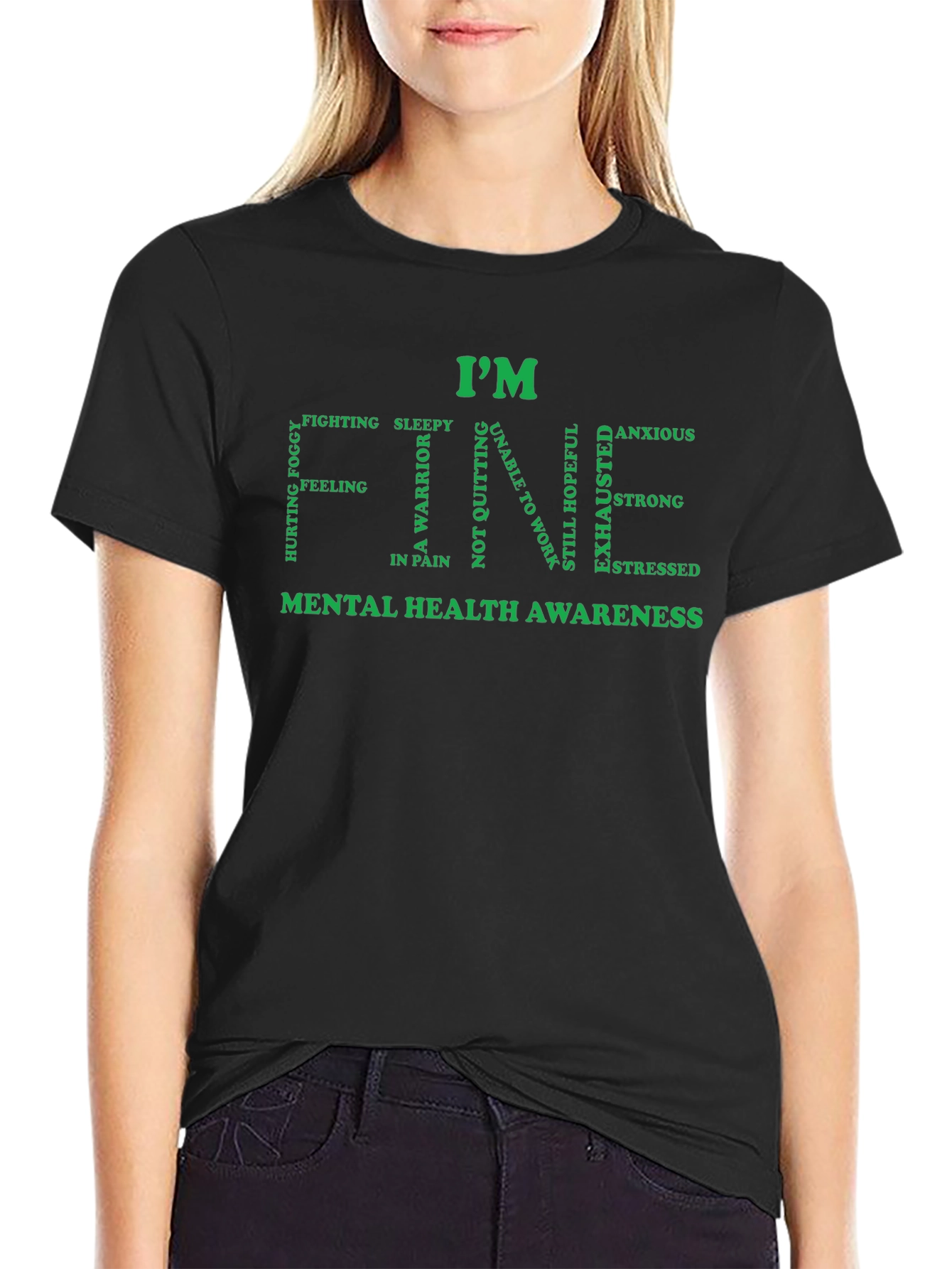 Im Fine Mental Health Awareness T-Shirt