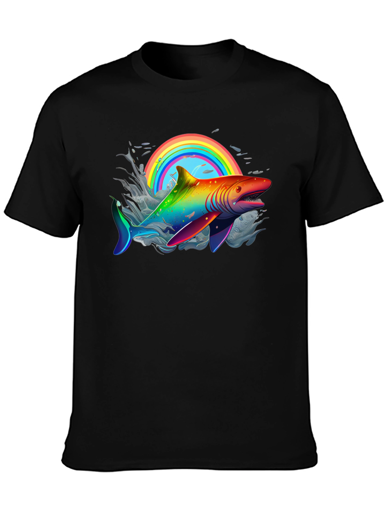 Rainbow Shark Graphic Tee