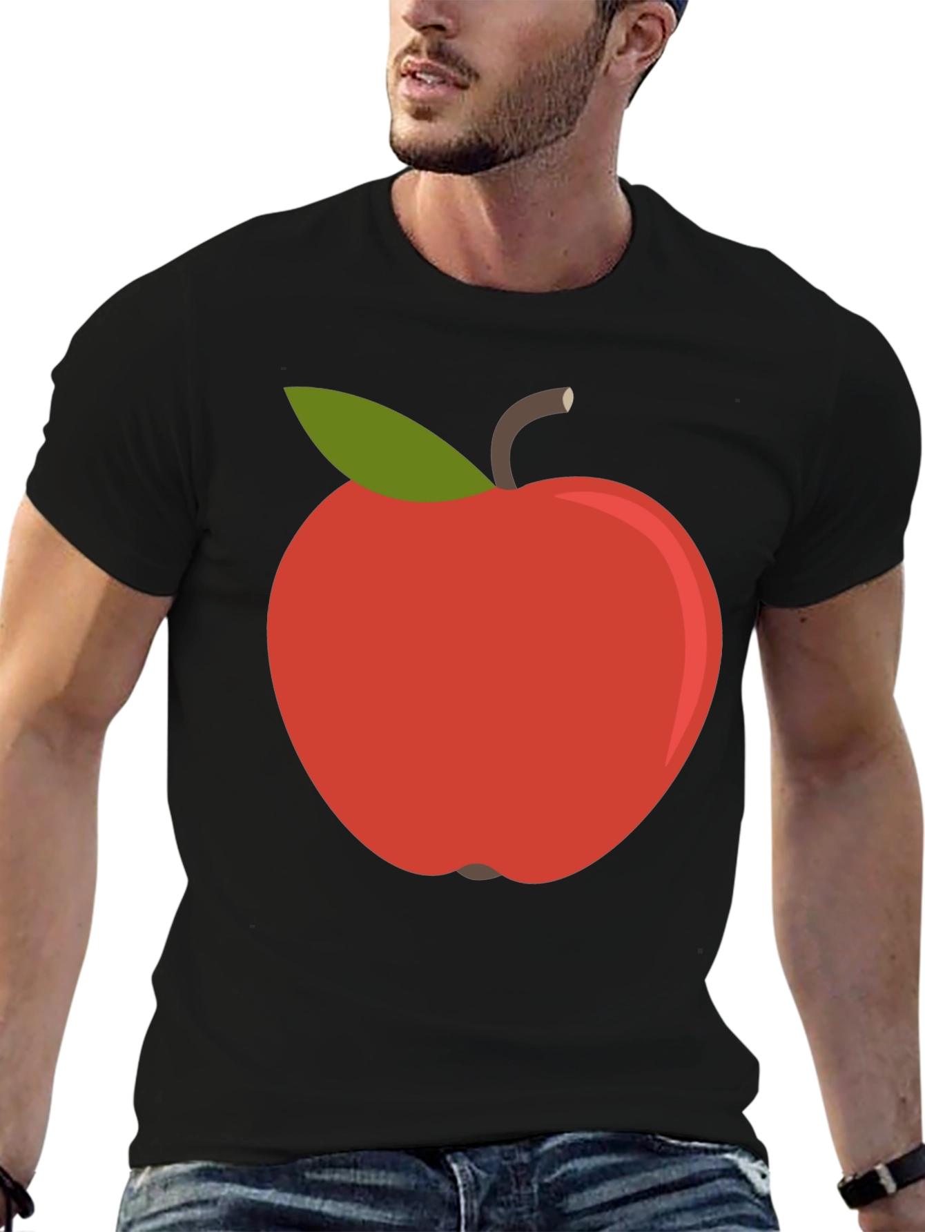 Apple Graphic Black T-Shirt