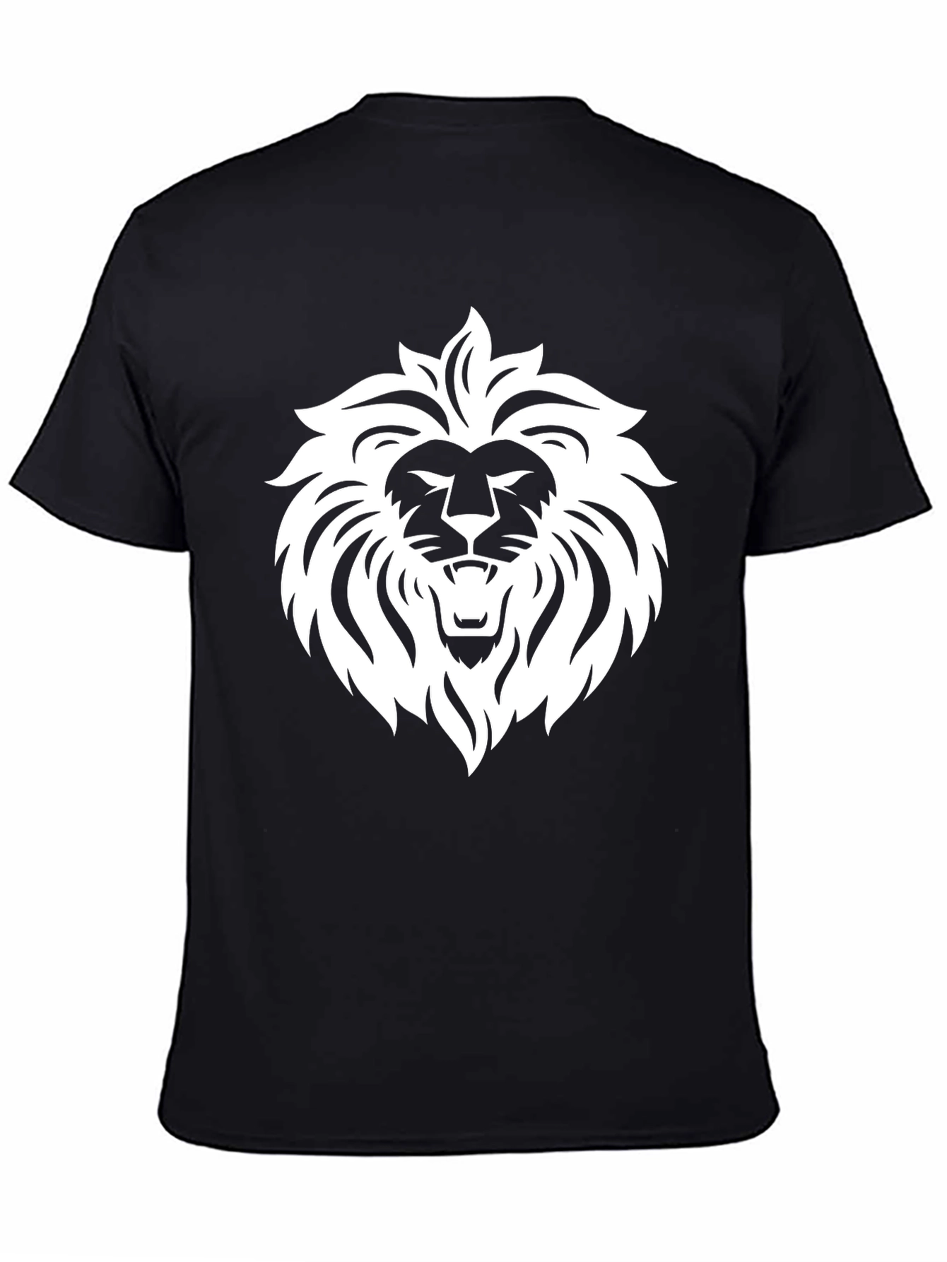 Bold Lion Graphic Black T-Shirt