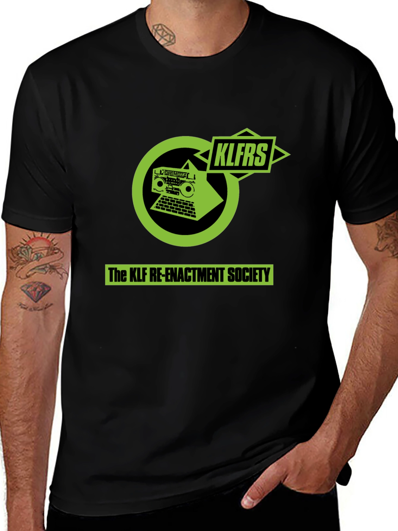 KLF Re-Enactment Society Black T-Shirt