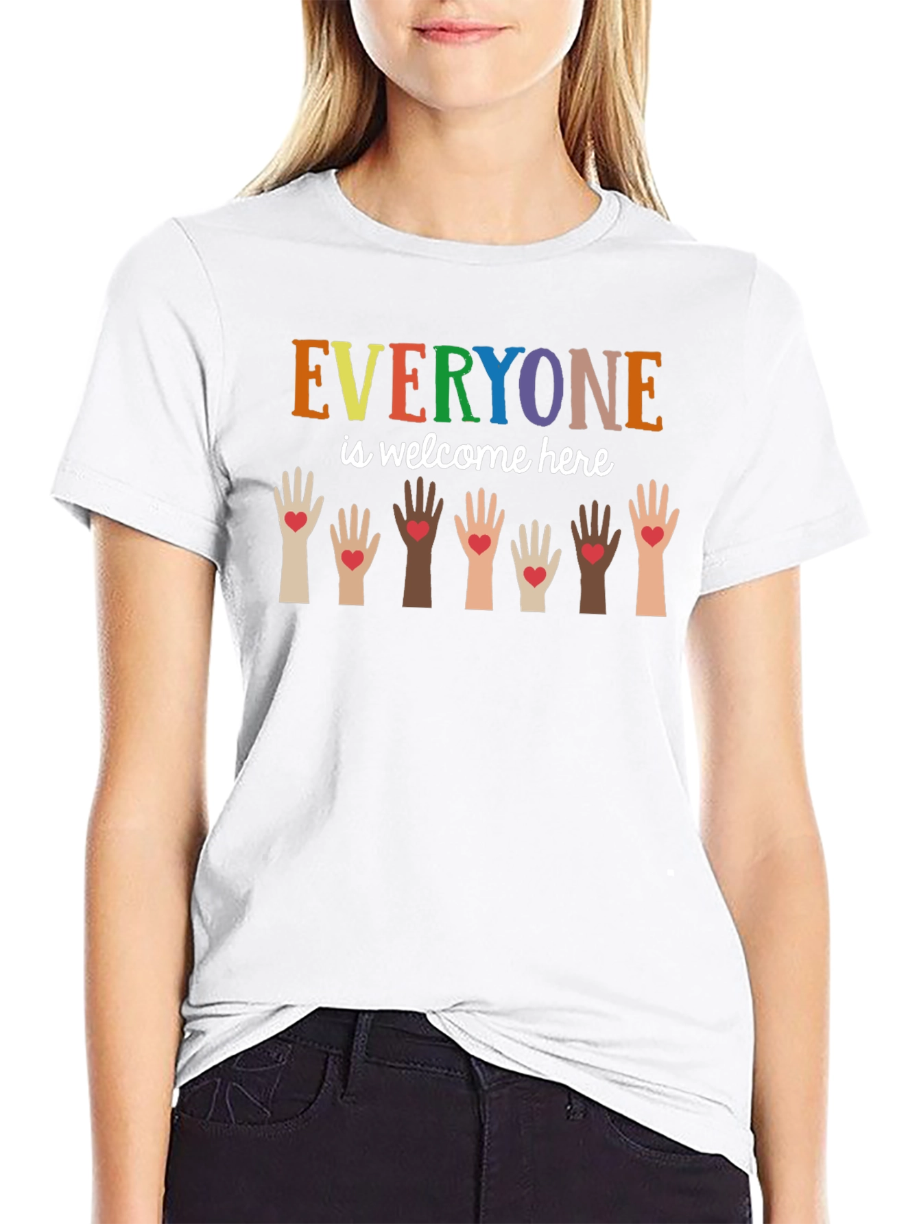 Everyone is Welcome Here Graphic Tee