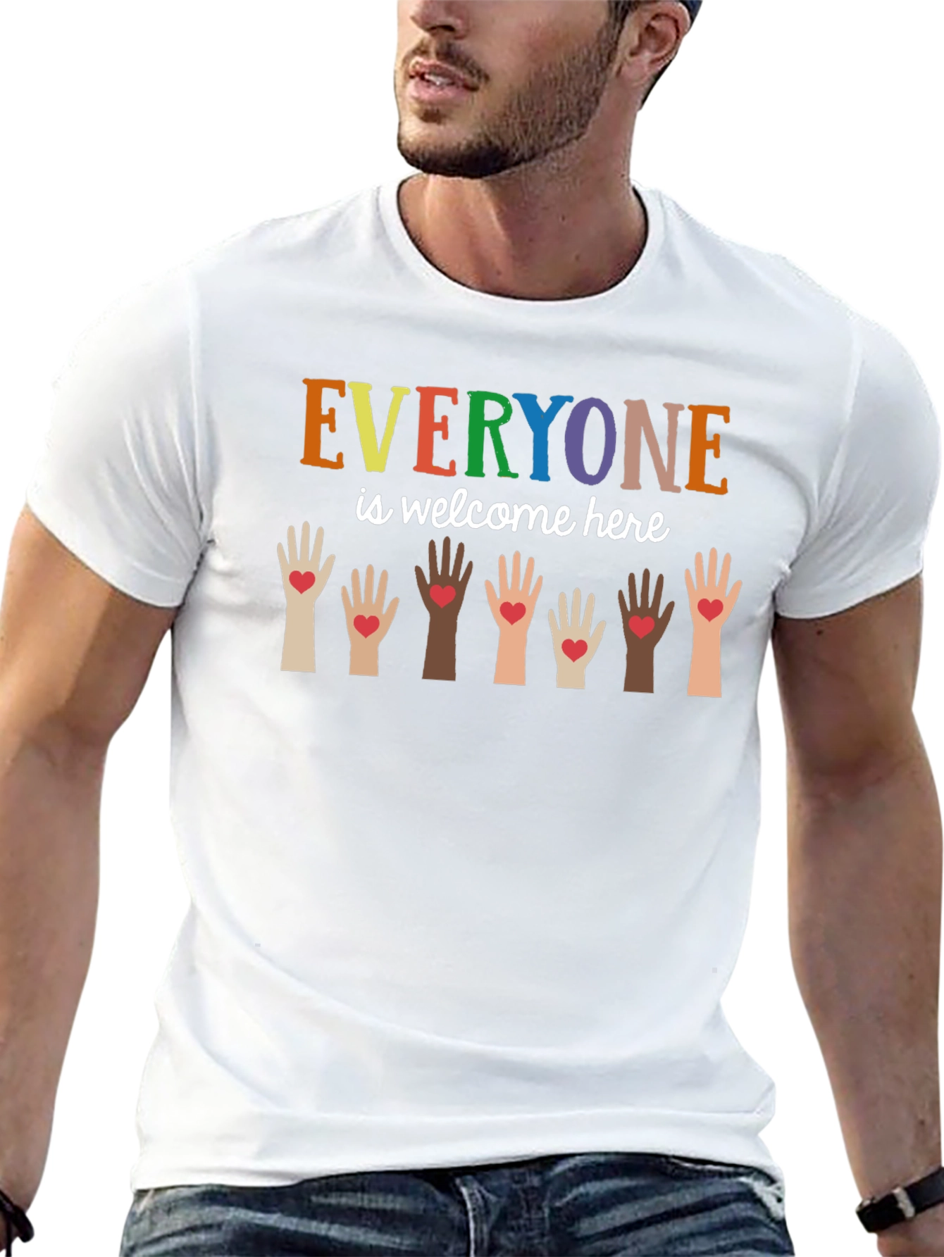 Everyone is Welcome Here Graphic Tee