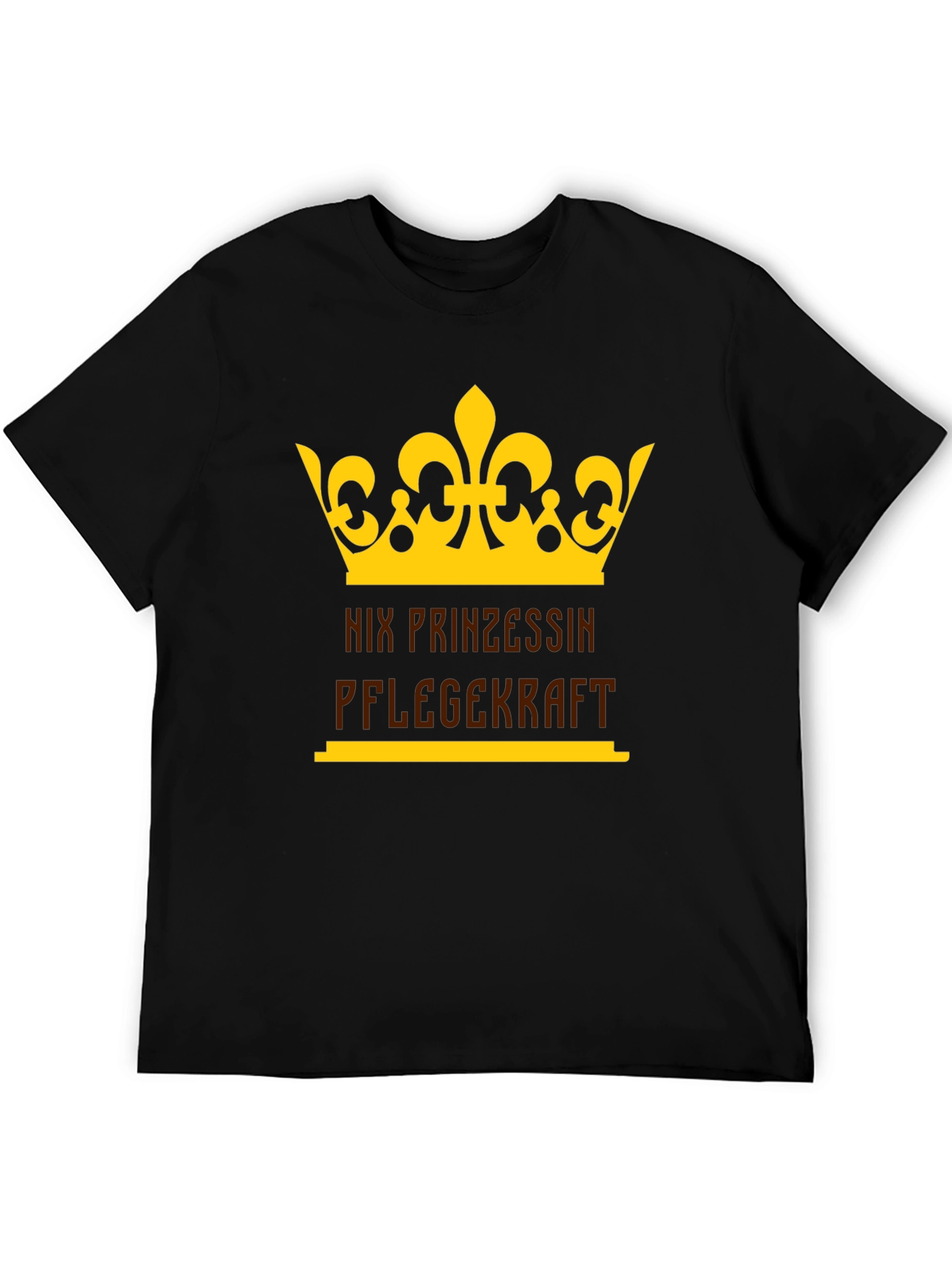 Nix Prinzessin Pflegekraft Black Graphic Tee