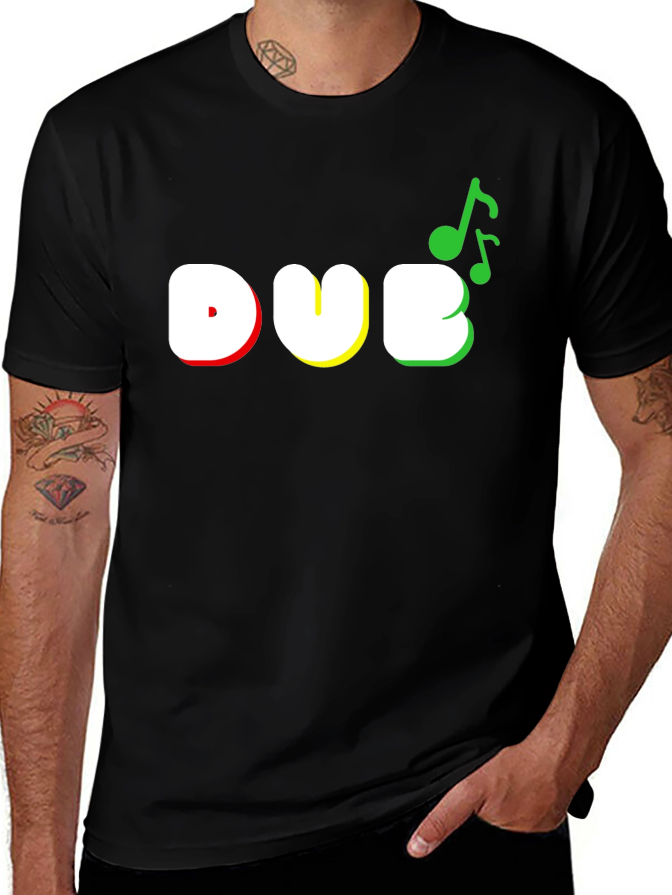 DUB Reggae Music T-Shirt - Black Cotton Tee