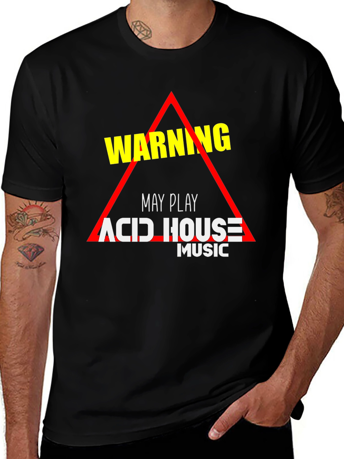 Warning May Play Acid House Music T-Shirt