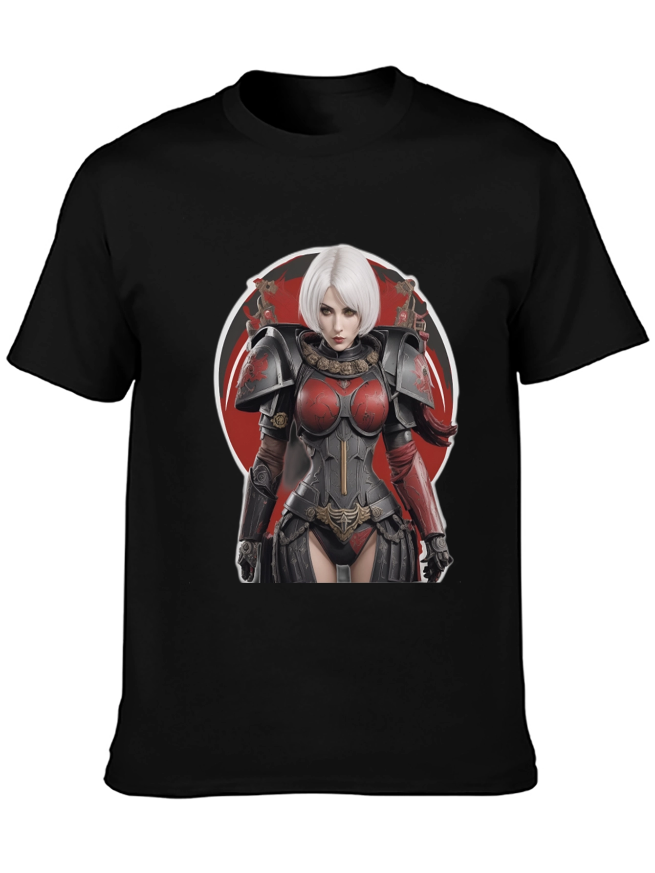 Warrior Woman Graphic Tee - Bold Black T-Shirt