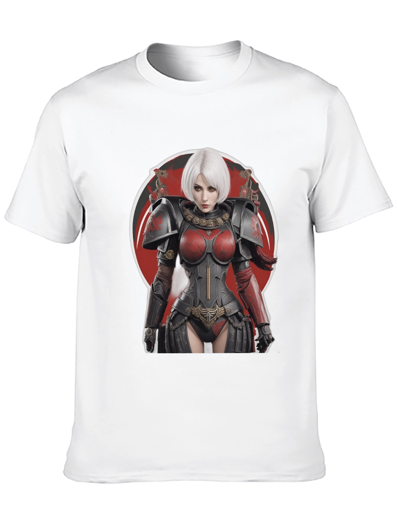 Warrior Woman Graphic Tee - Bold Black T-Shirt