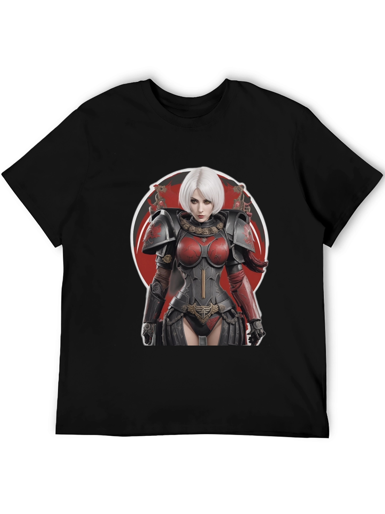 Warrior Woman Graphic Tee - Bold Black T-Shirt