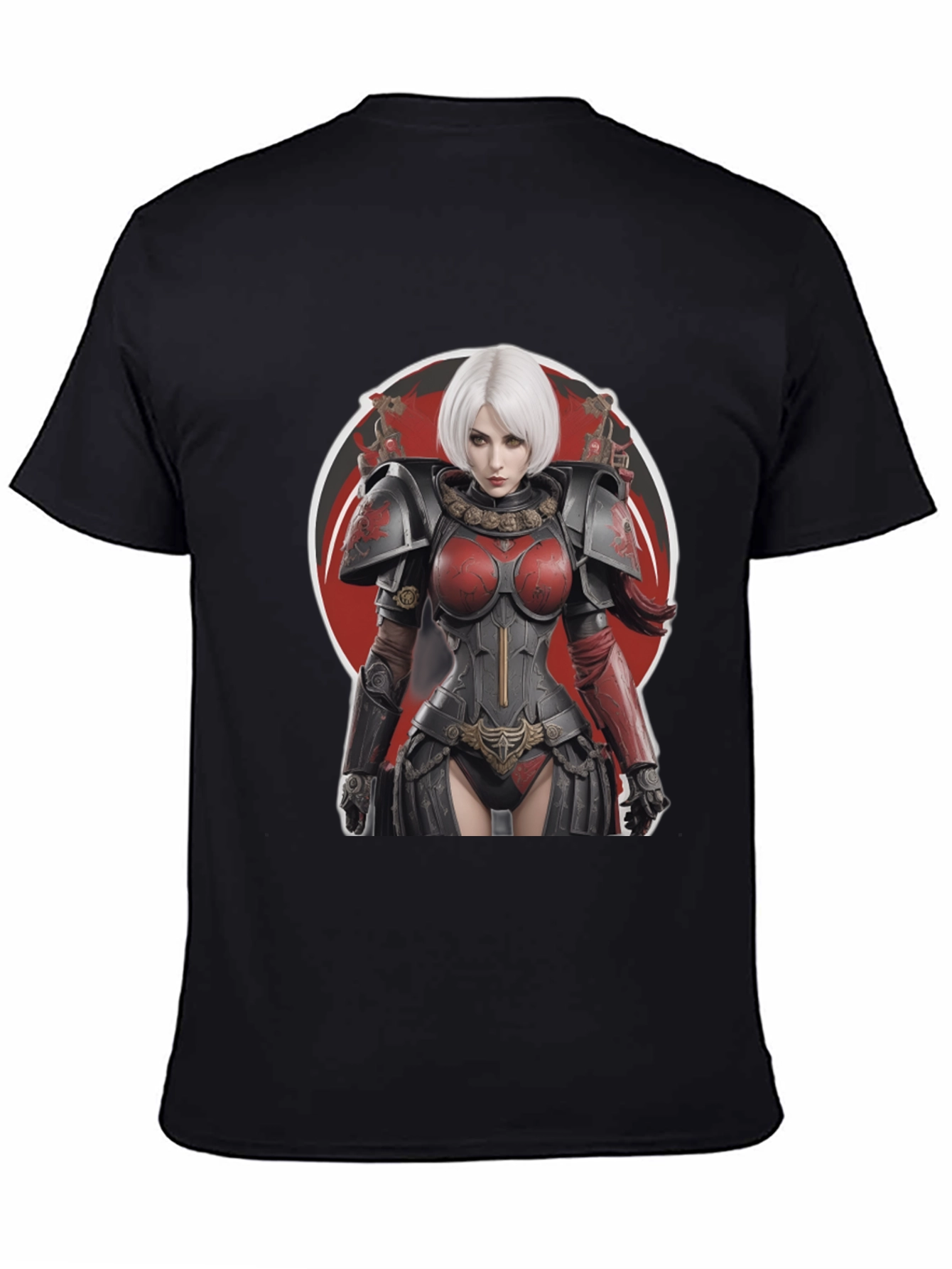 Warrior Woman Graphic Tee - Bold Black T-Shirt