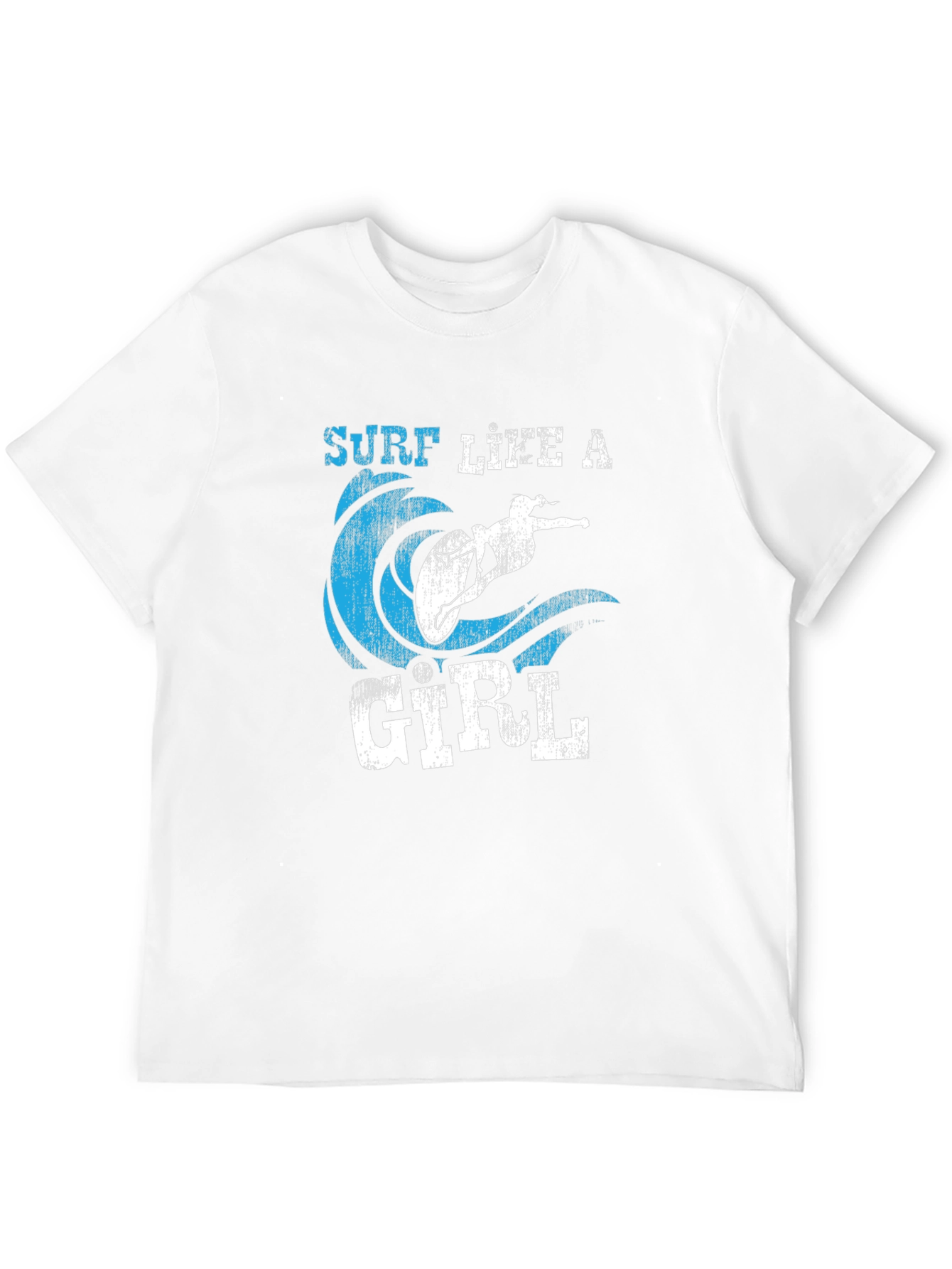 Surf Like A Girl Graphic Tee - Surfer T-Shirt