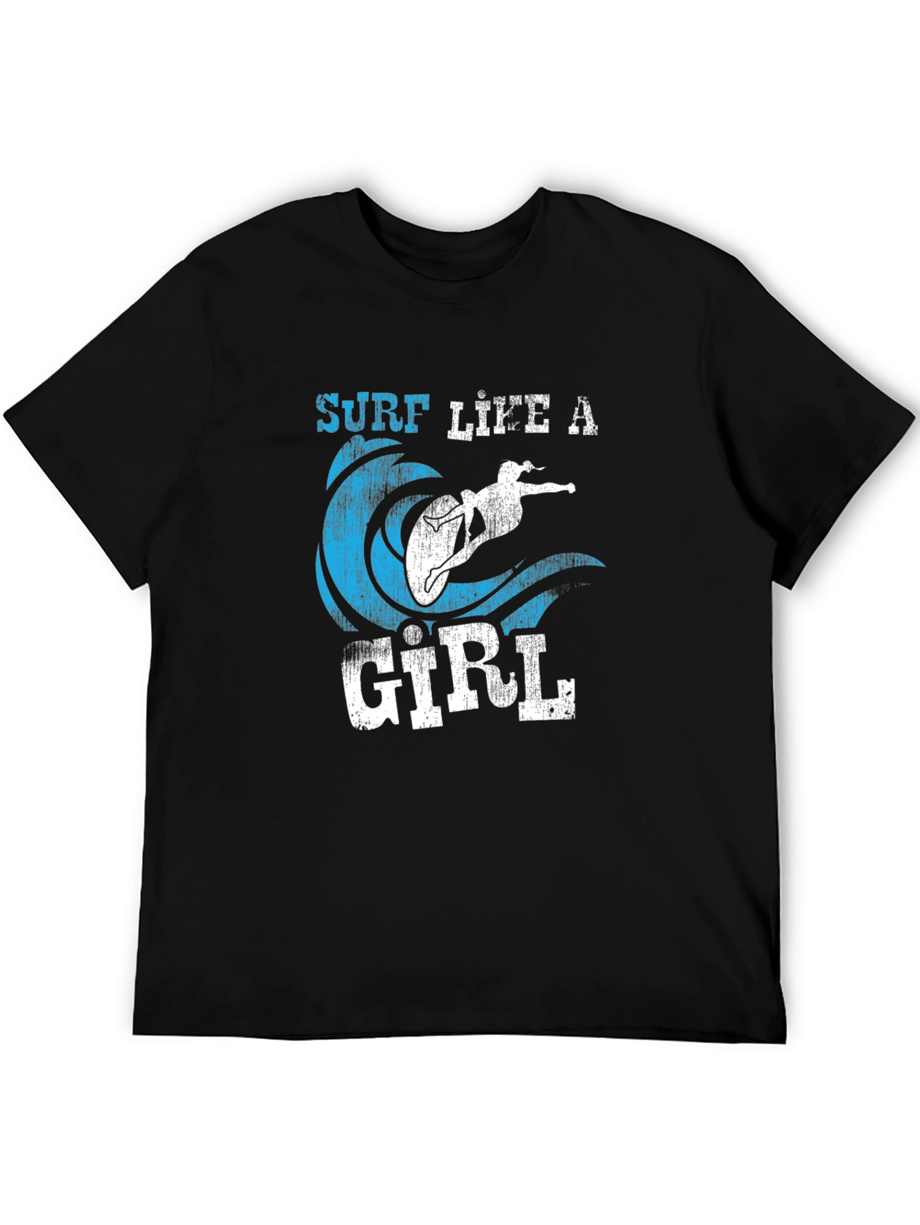 Surf Like A Girl Graphic Tee - Surfer T-Shirt