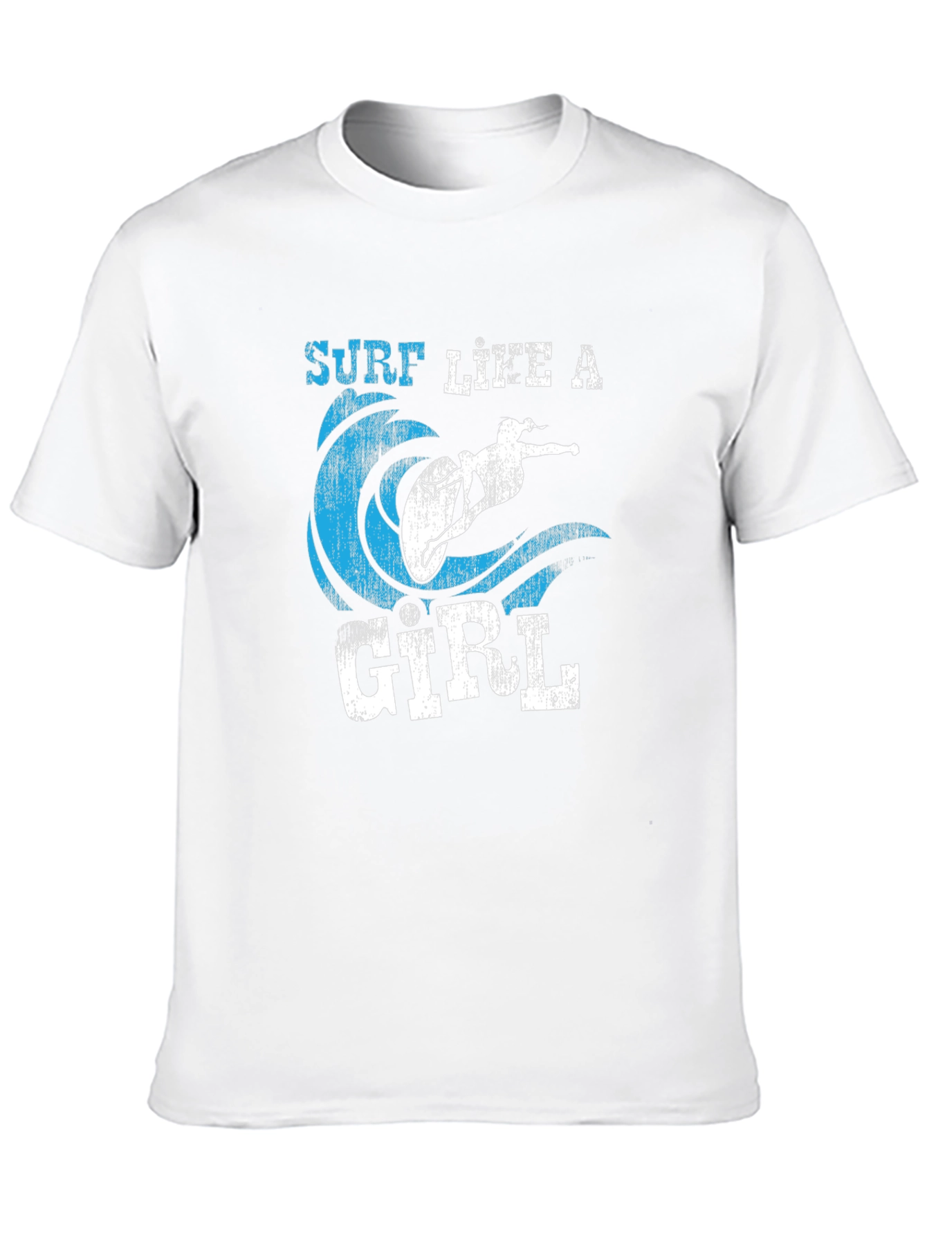 Surf Like A Girl Graphic Tee - Surfer T-Shirt