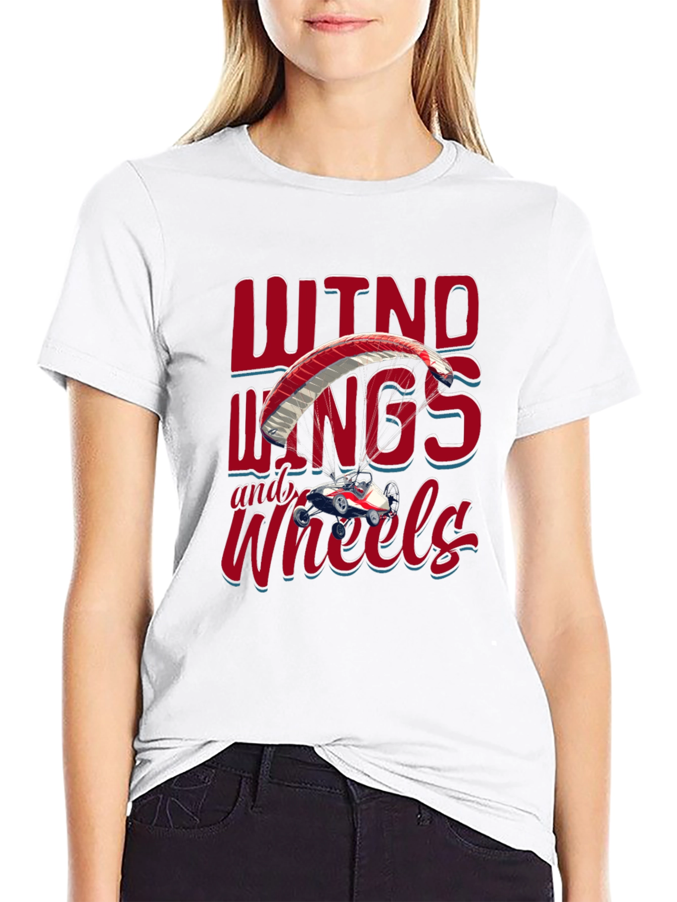 Wind Wings & Wheels T-Shirt - Paragliding