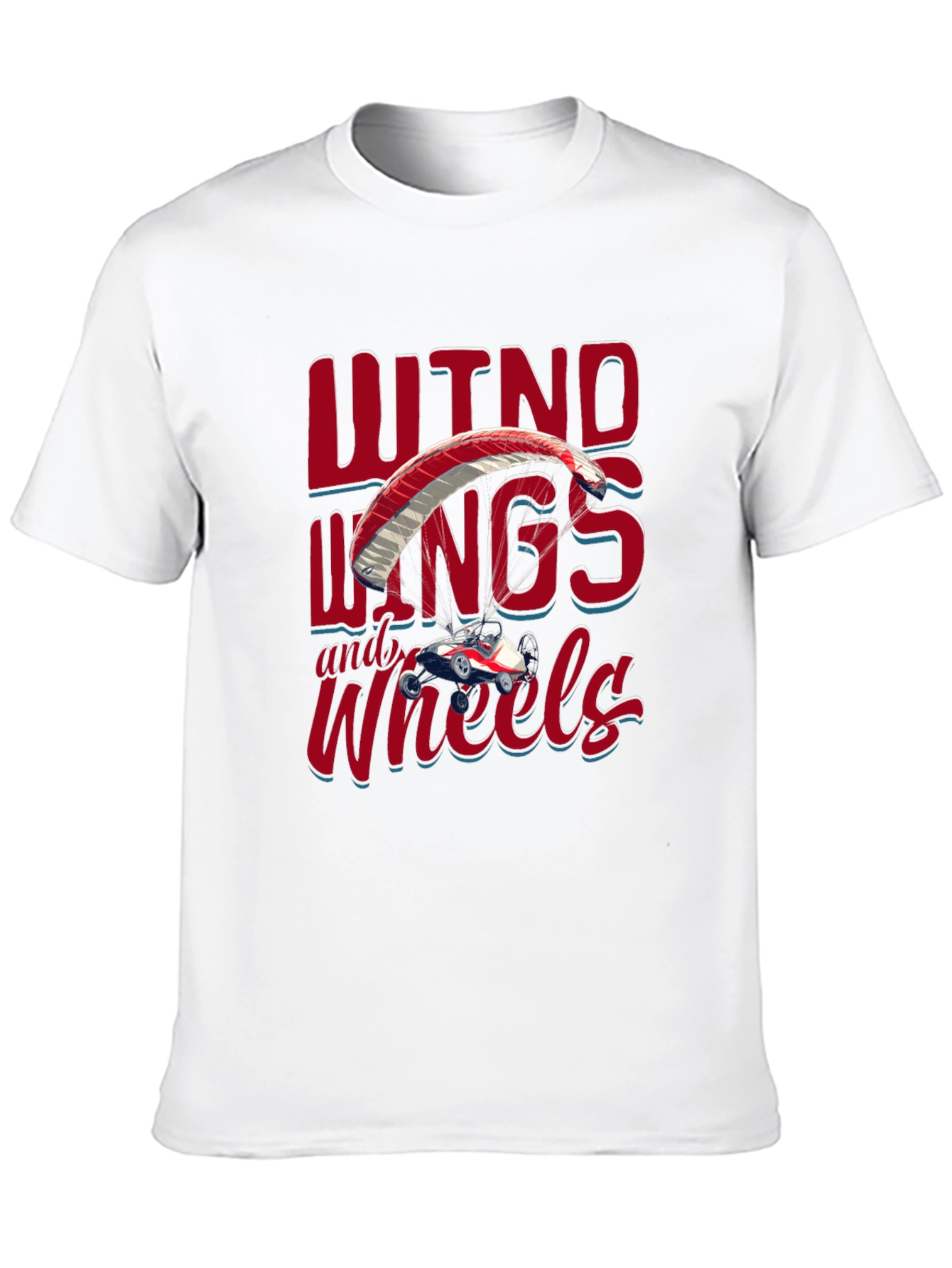 Wind Wings & Wheels T-Shirt - Paragliding