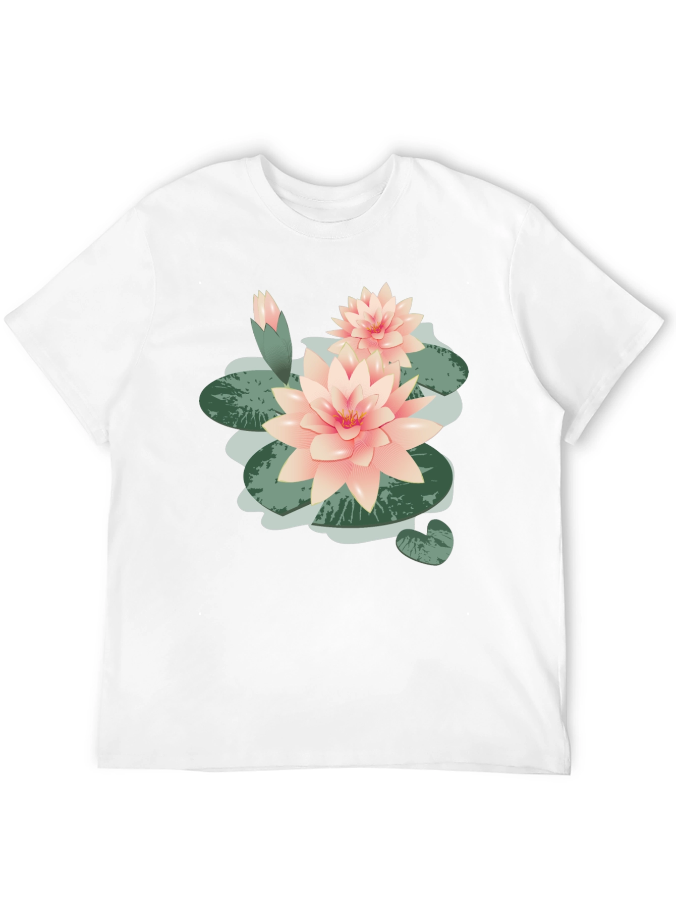 Lotus Flower Graphic T-Shirt - Black