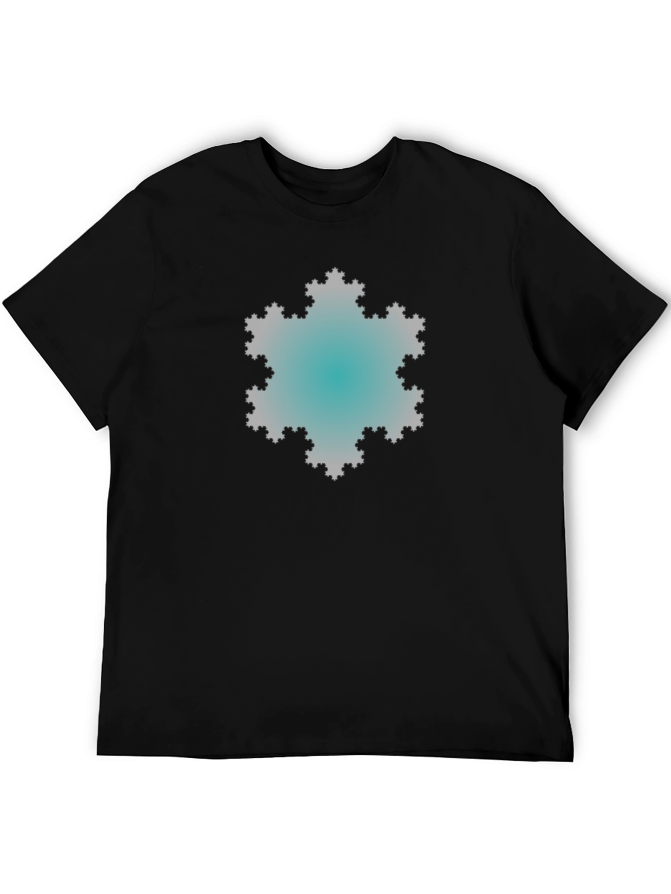 Fractal Snowflake Graphic Tee - Cool & Unique