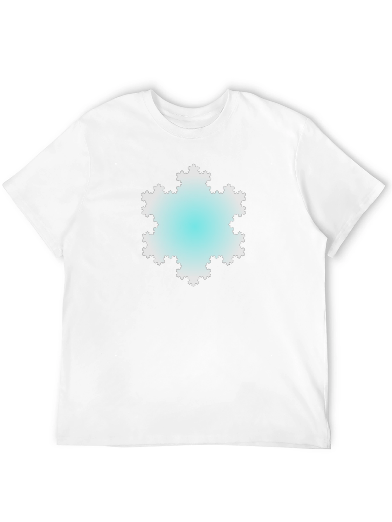 Fractal Snowflake Graphic Tee - Cool & Unique