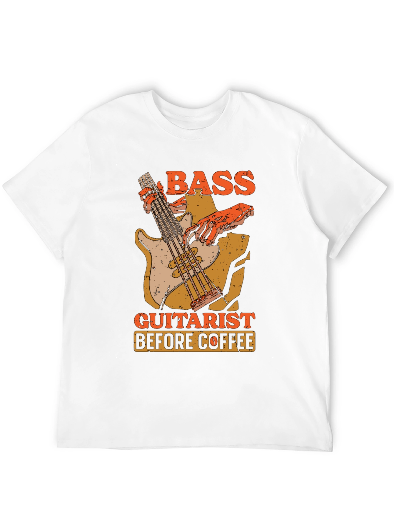 Bass Guitarist Before Coffee Graphic Tee