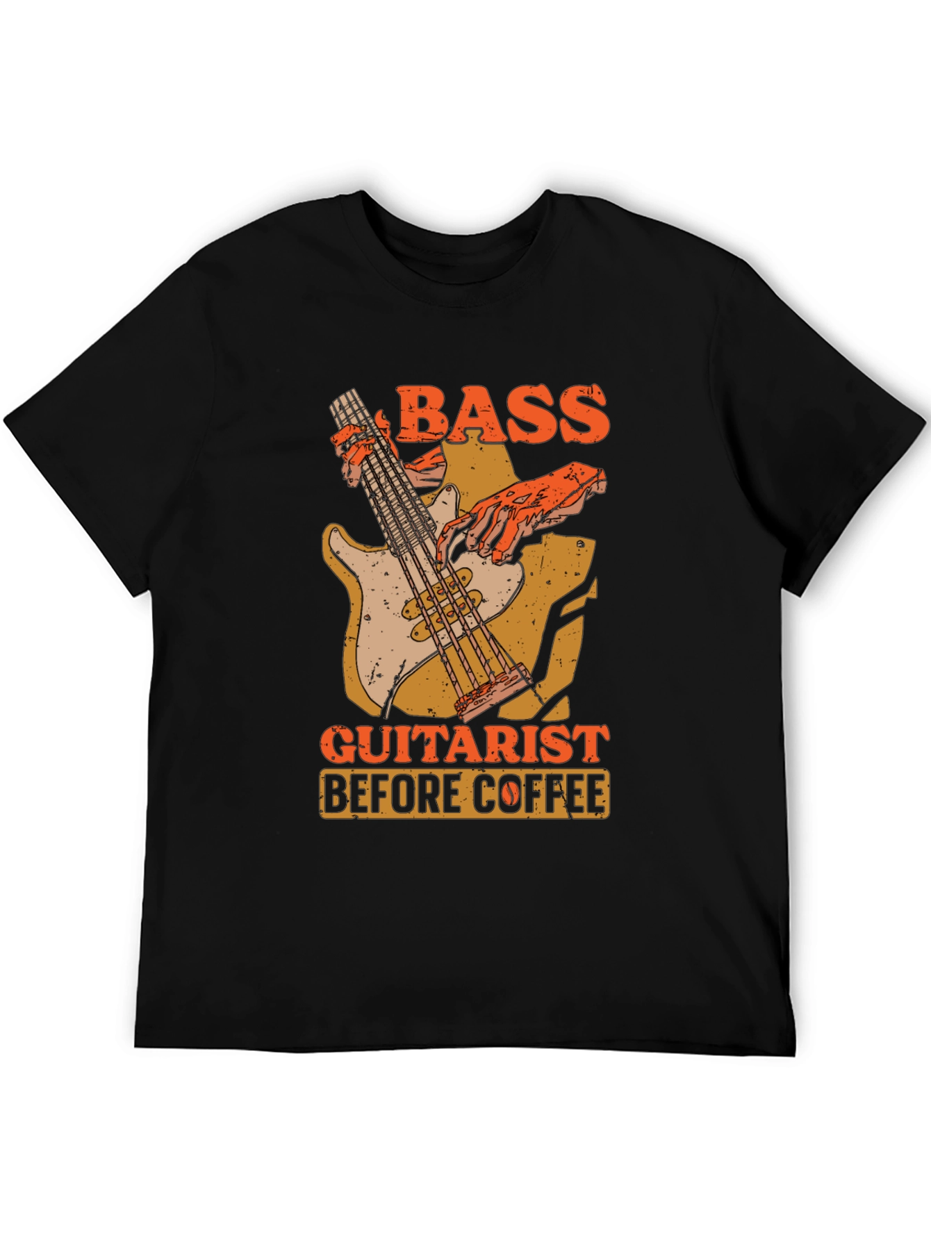 Bass Guitarist Before Coffee Graphic Tee