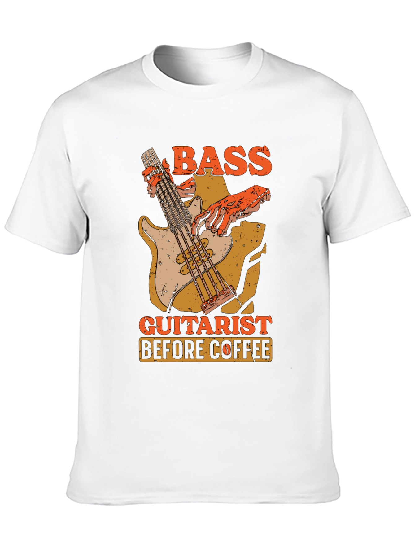 Bass Guitarist Before Coffee Graphic Tee