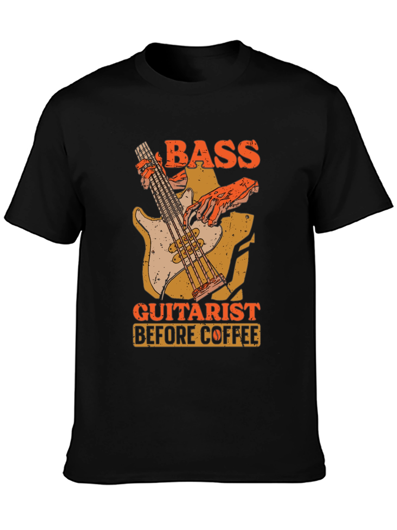 Bass Guitarist Before Coffee Graphic Tee