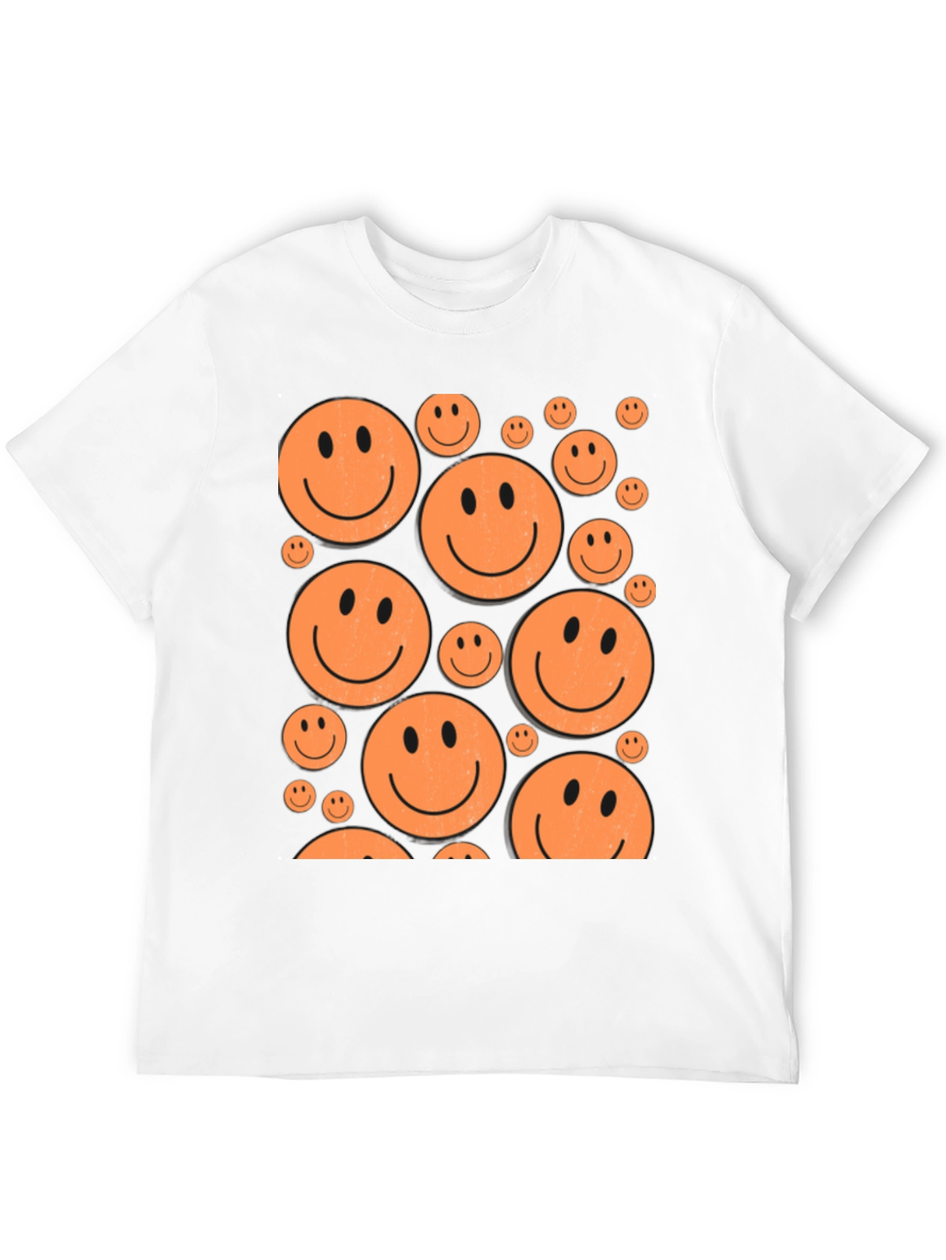 Smiley Face Graphic Tee - Retro Happy Vibes