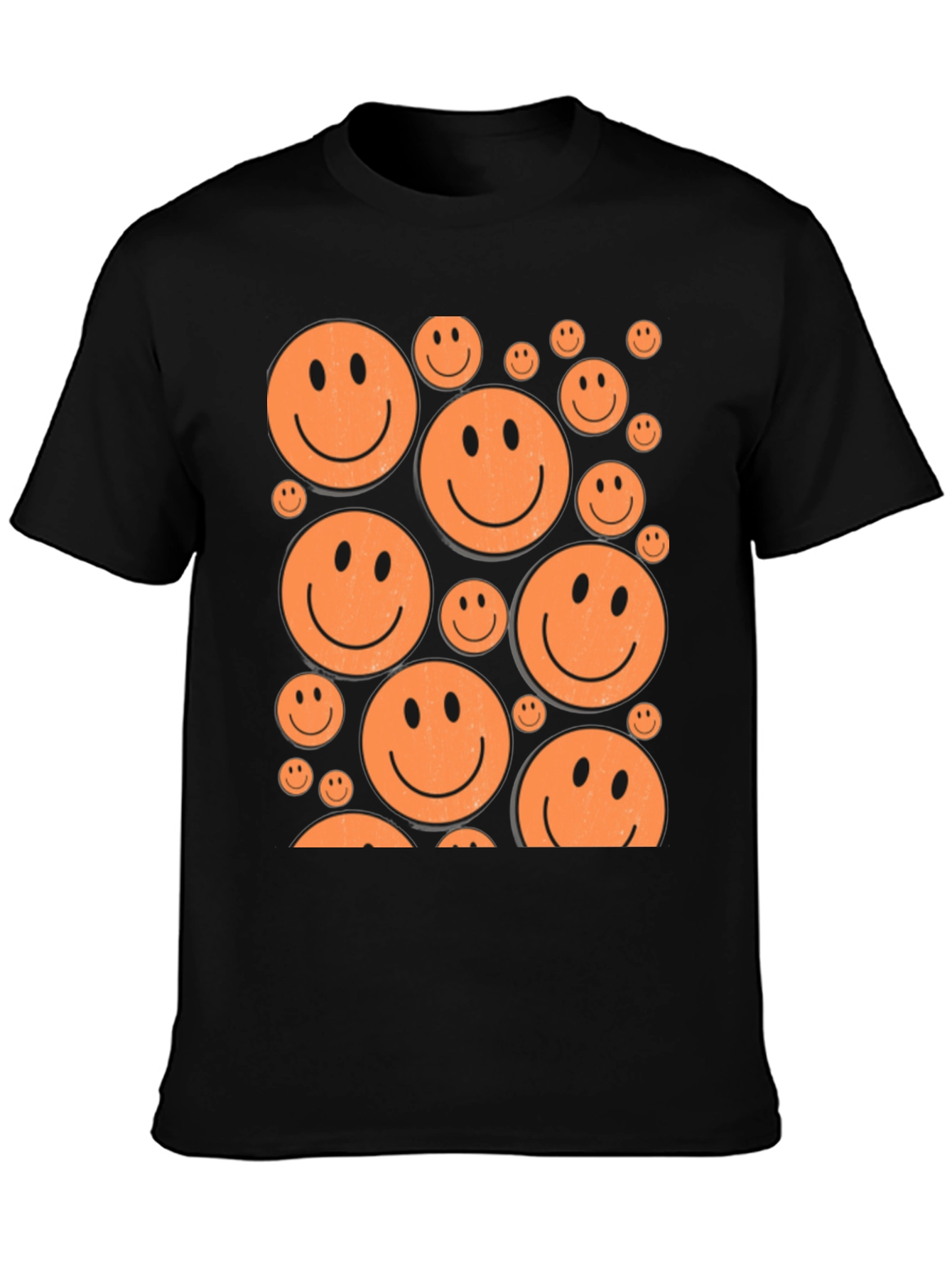 Smiley Face Graphic Tee - Retro Happy Vibes