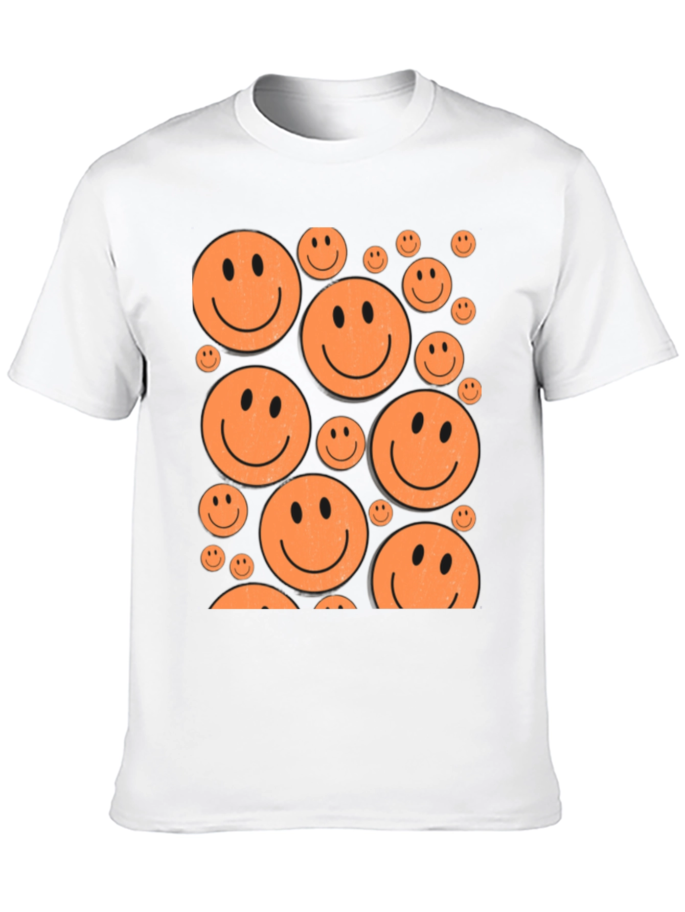 Smiley Face Graphic Tee - Retro Happy Vibes