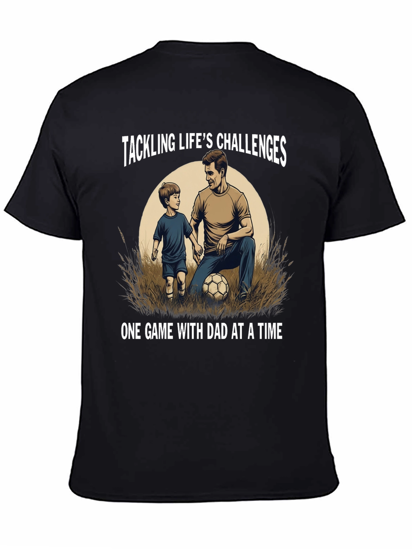 Tackling Lifes Challenges Dad & Son T-Shirt