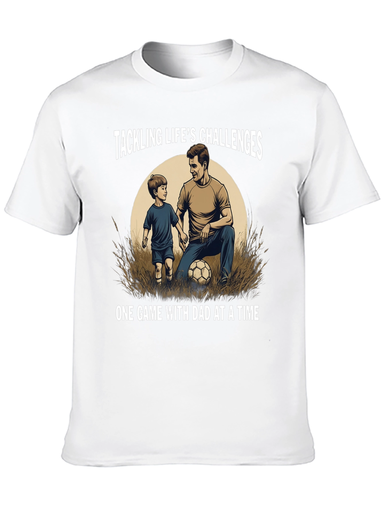 Tackling Lifes Challenges Dad & Son T-Shirt
