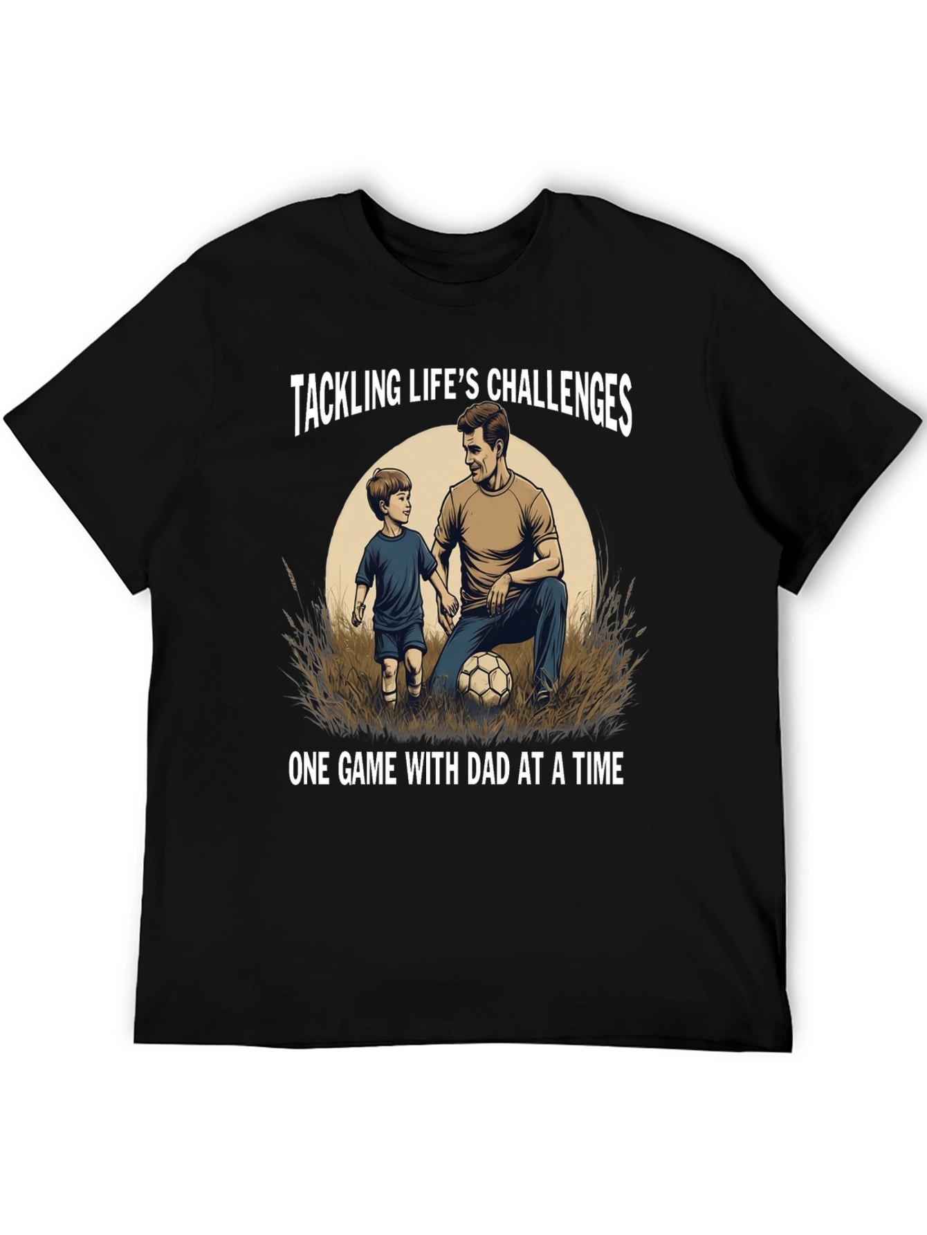 Tackling Lifes Challenges Dad & Son T-Shirt