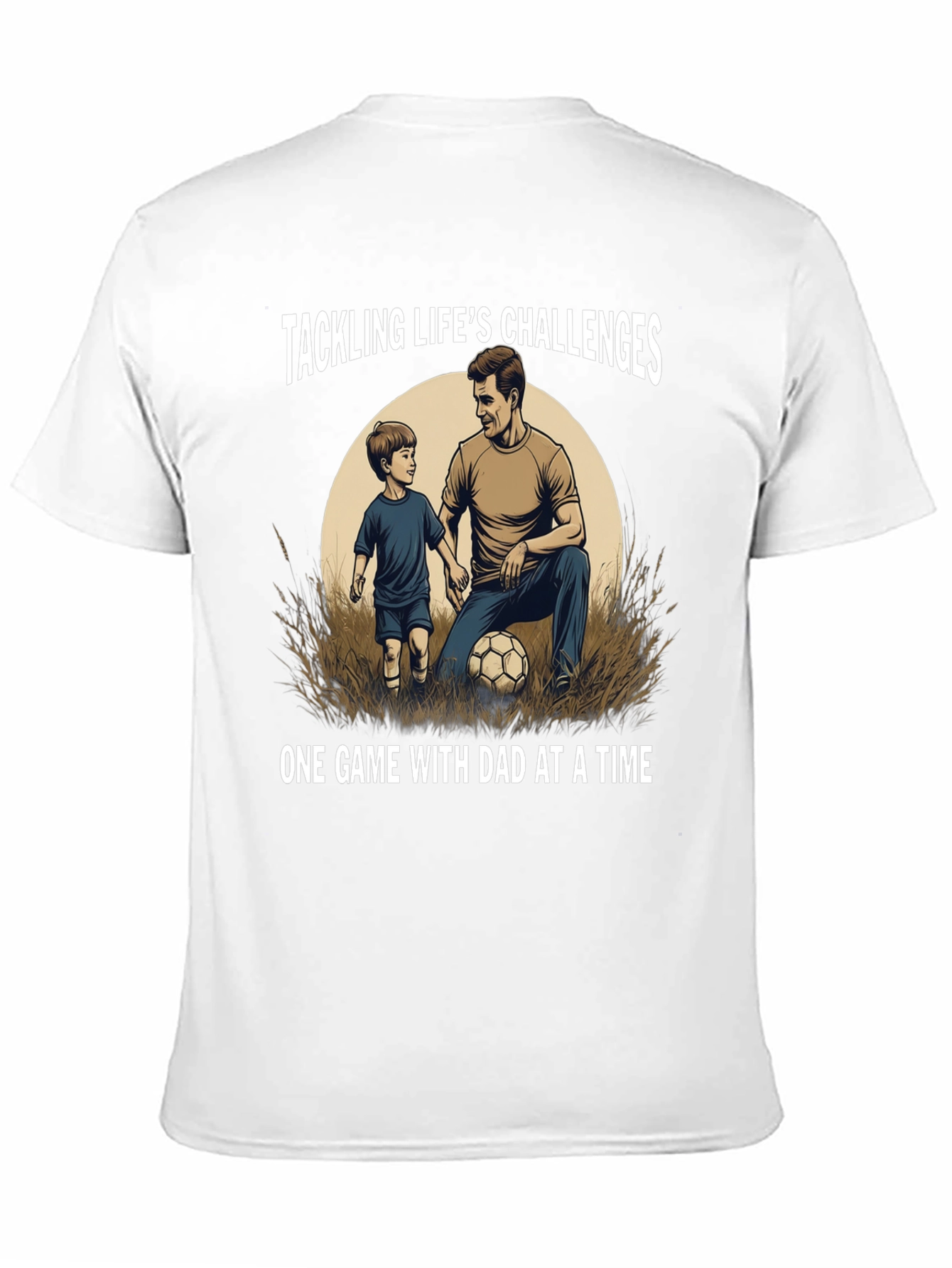 Tackling Lifes Challenges Dad & Son T-Shirt