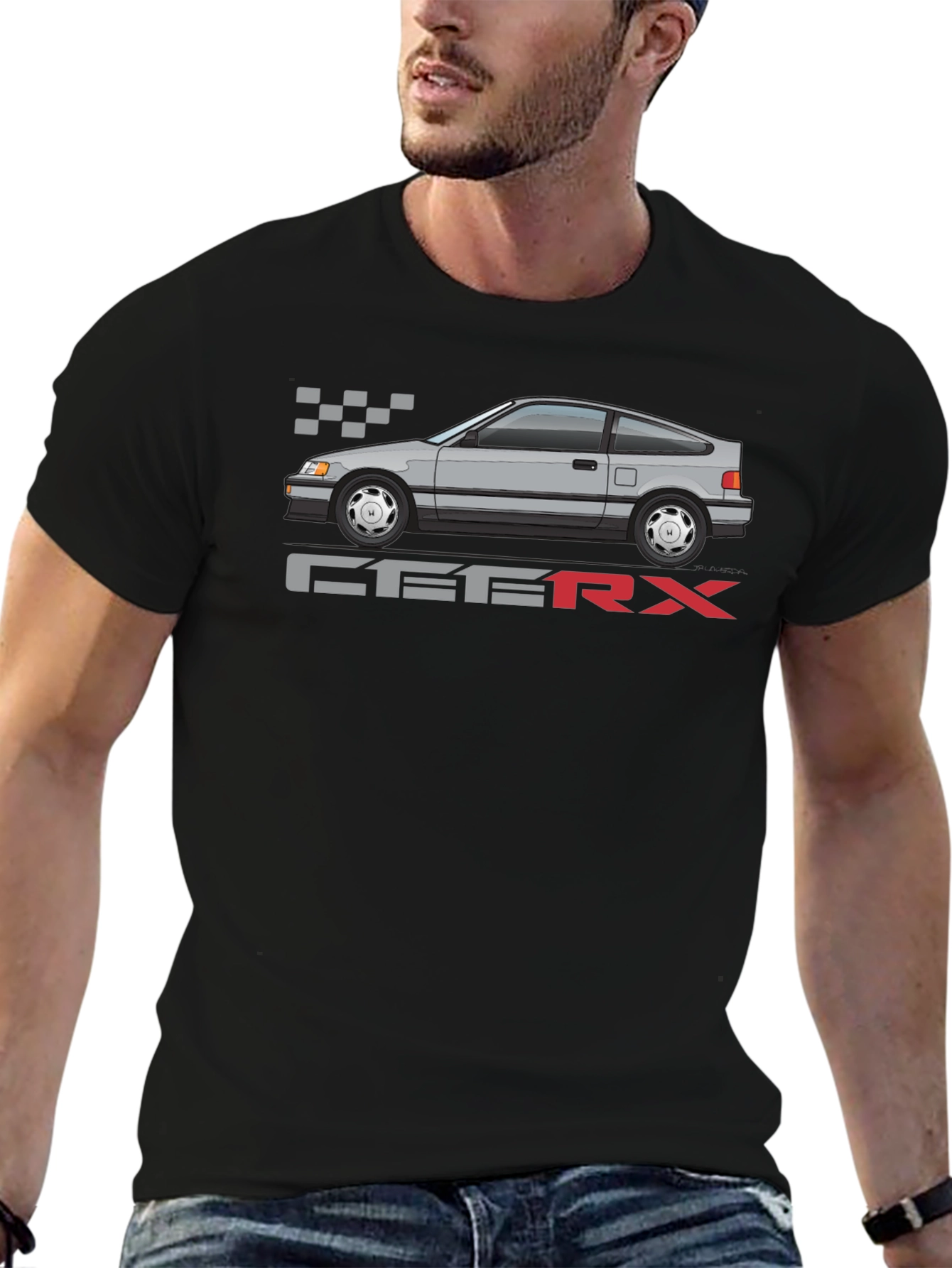 Honda CRX Classic Car Graphic T-Shirt