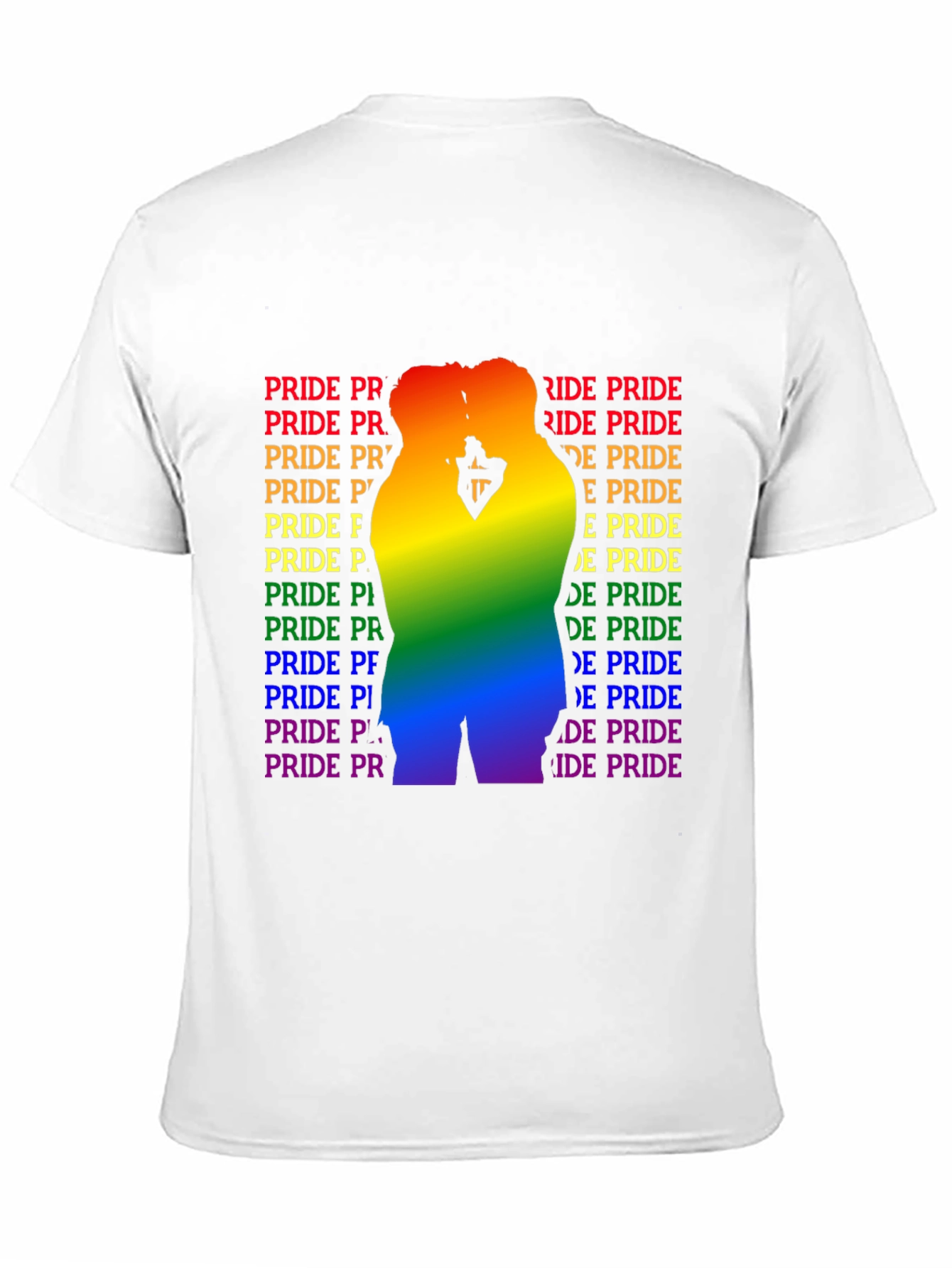 Pride Graphic Tee - Rainbow Silhouette