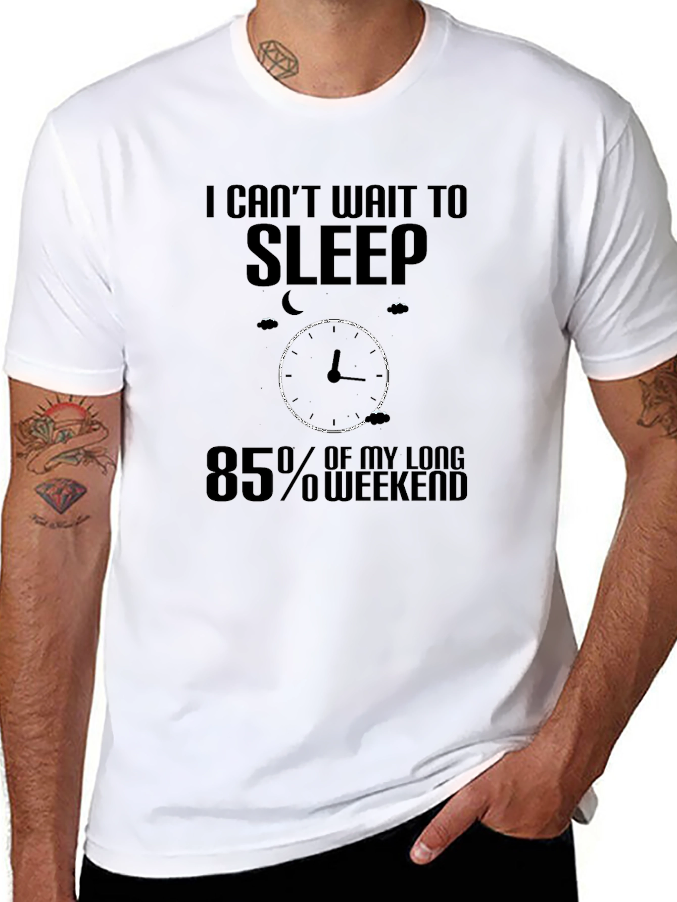 Funny Sleep T-Shirt: 85% Weekend