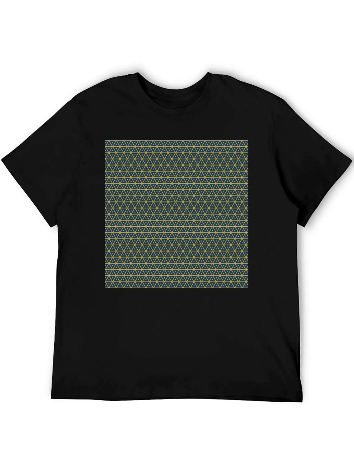 Geometric Print Crew Neck T-Shirt