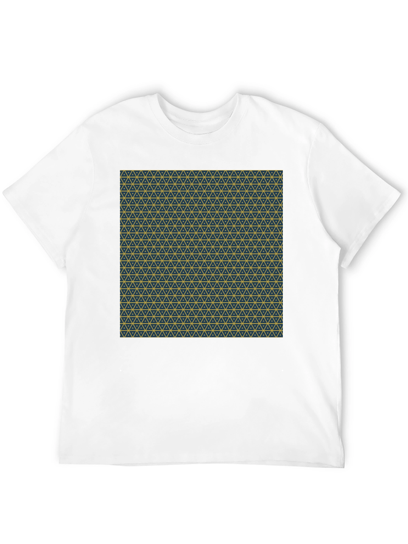 Geometric Print Crew Neck T-Shirt