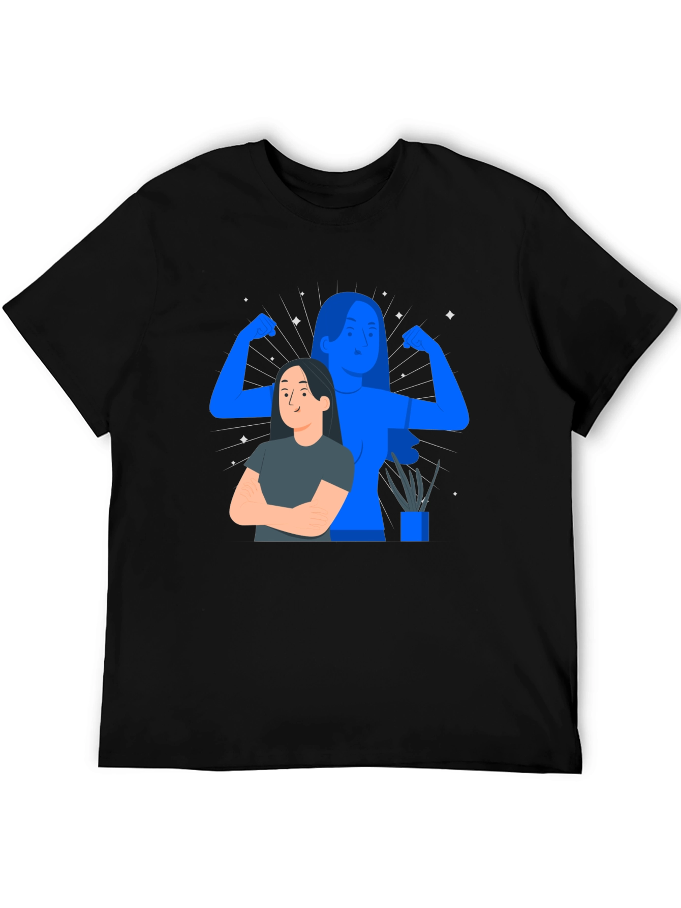 Empowered Womens Graphic T-Shirt - Black