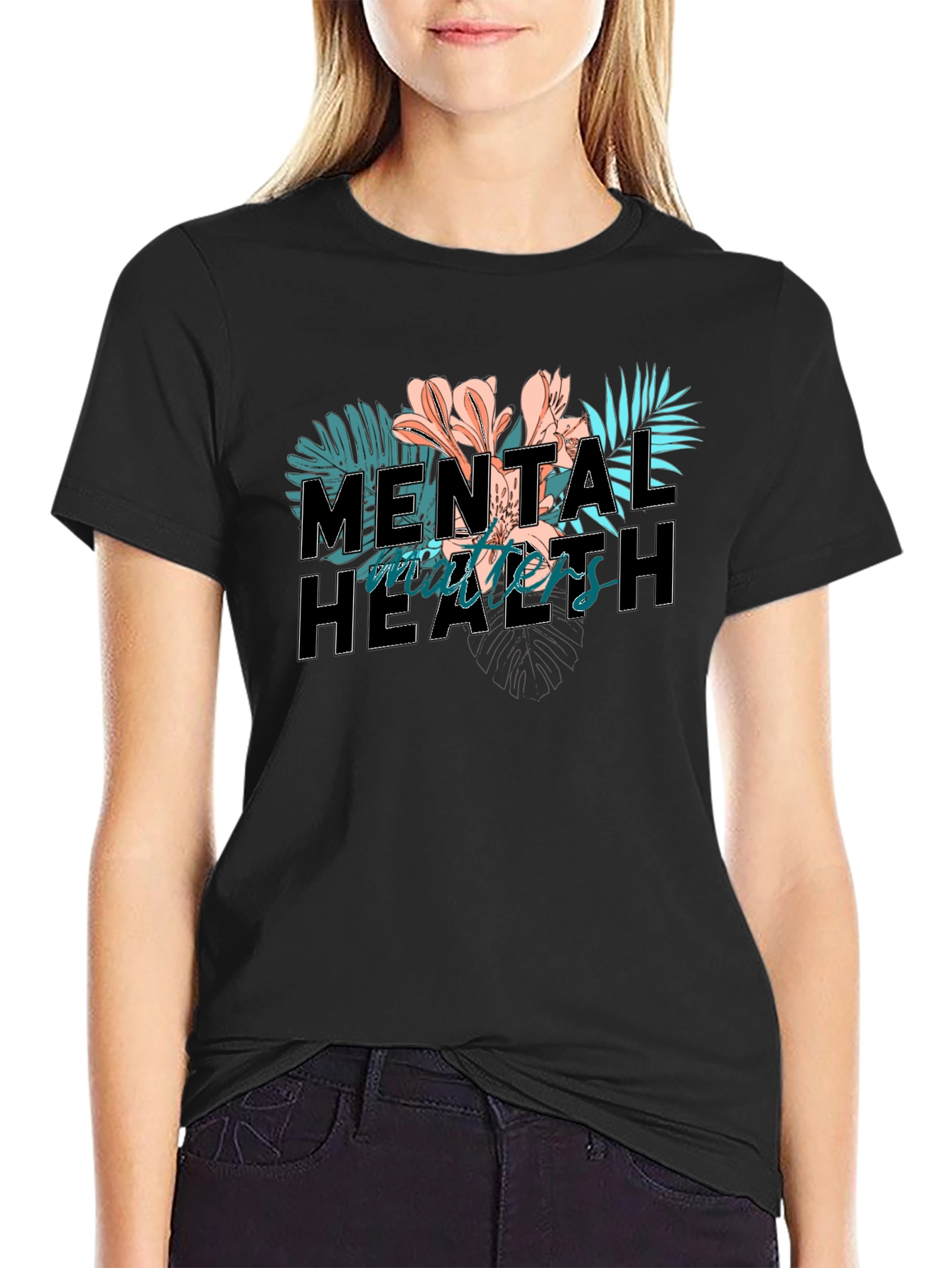 Mental Health Matters Floral T-Shirt