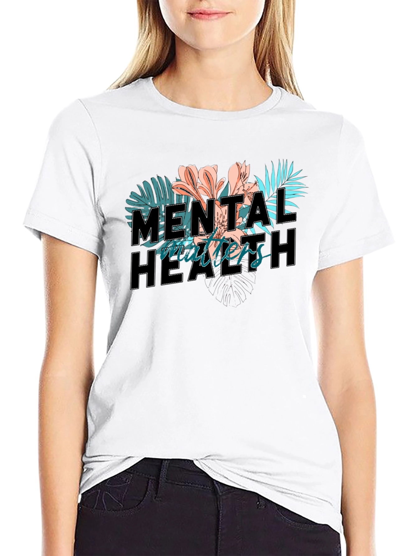 Mental Health Matters Floral T-Shirt