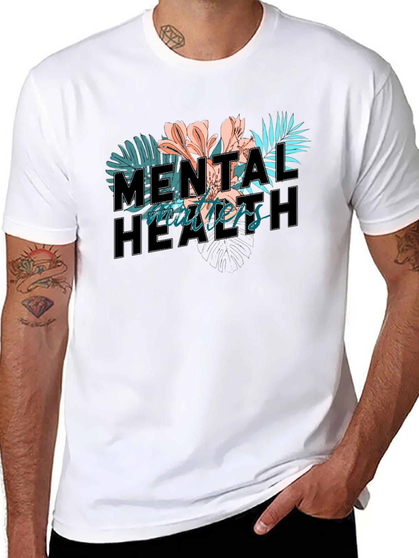 Mental Health Matters Floral T-Shirt
