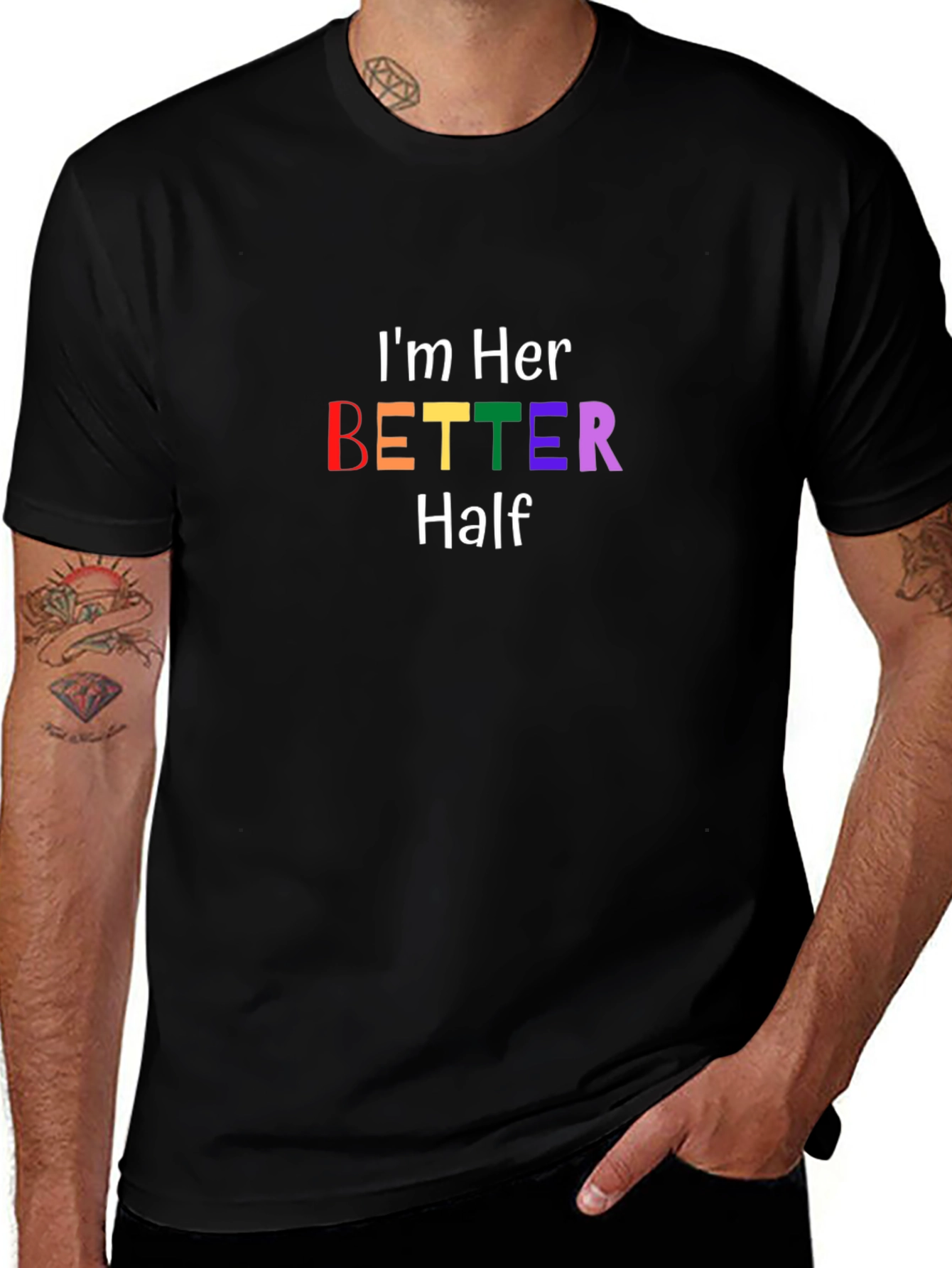 Im Her Better Half Matching Couple T-Shirt