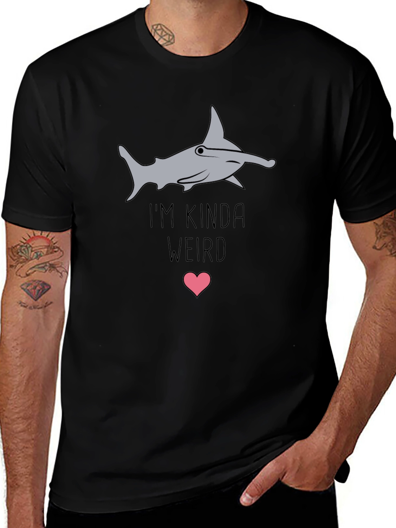 Im Kinda Weird Hammerhead Shark Graphic Tee