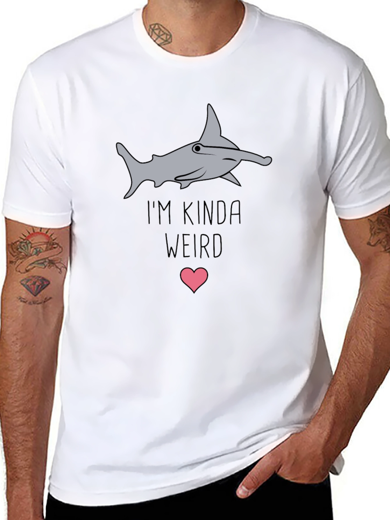 Im Kinda Weird Hammerhead Shark Graphic Tee