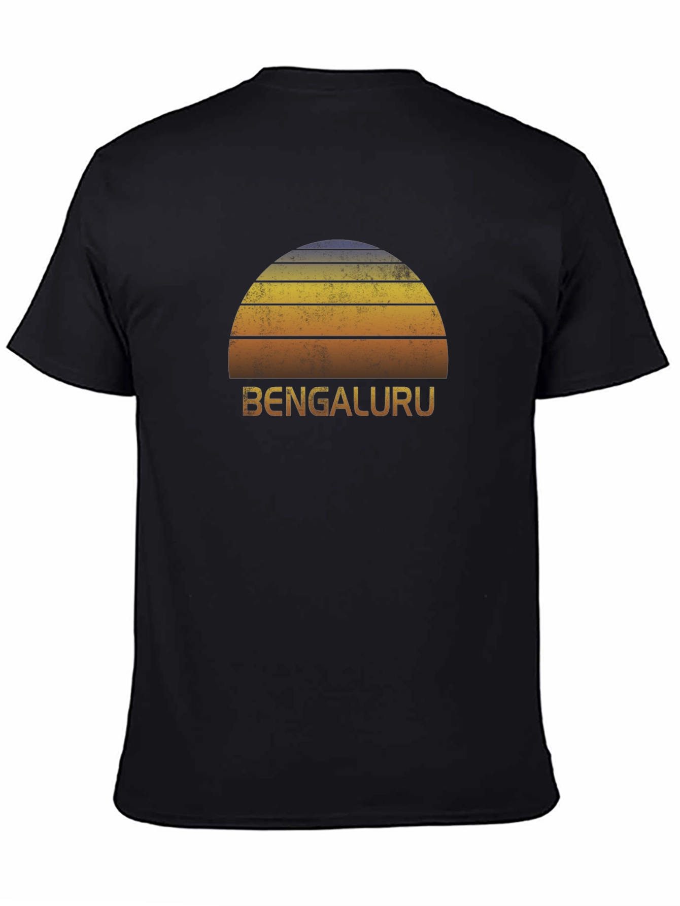 Bengaluru Sunset Graphic Tee - Retro Style