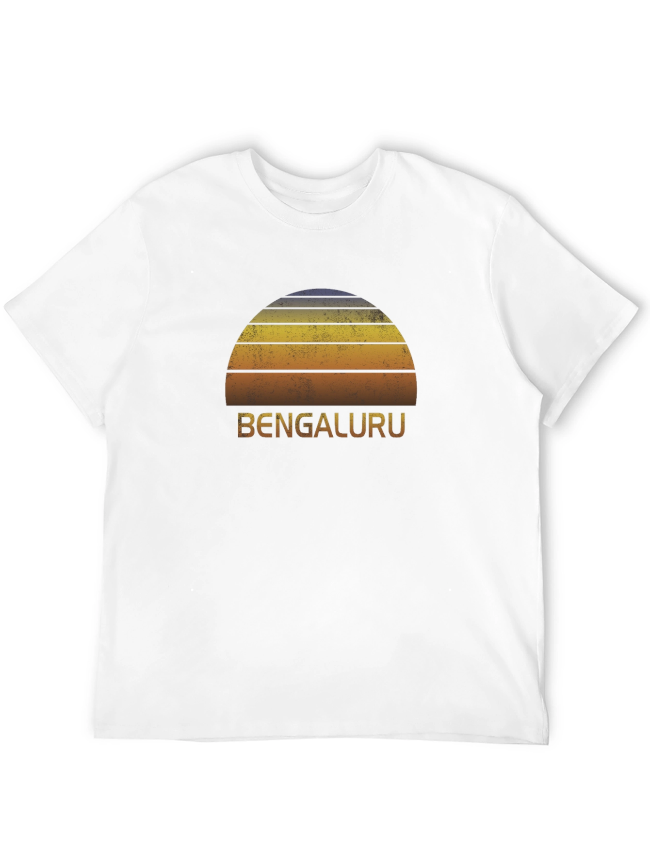 Bengaluru Sunset Graphic Tee - Retro Style