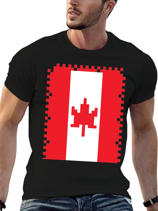 Pixelated Canadian Flag T-Shirt