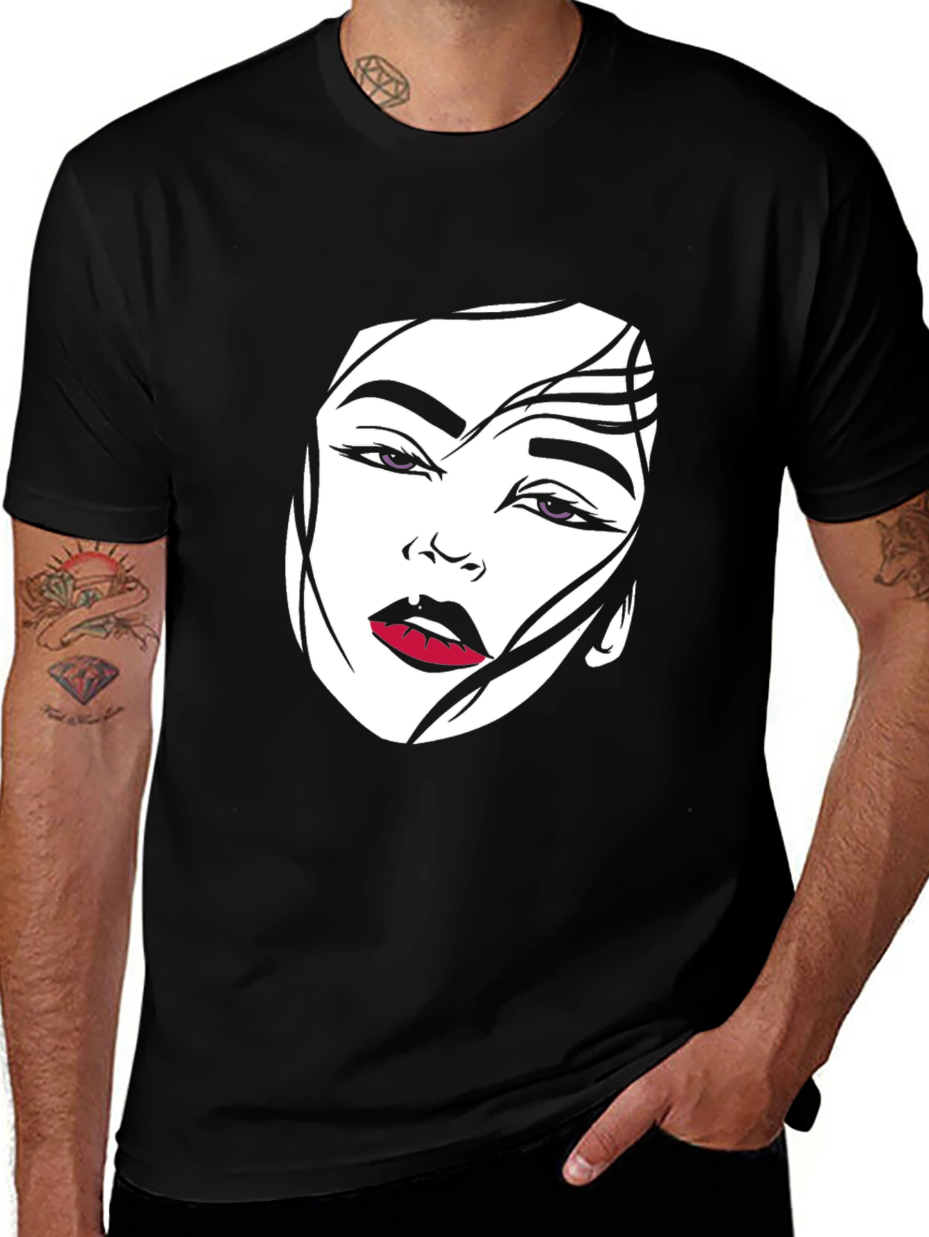 Modern Graphic Tee - Womans Portrait