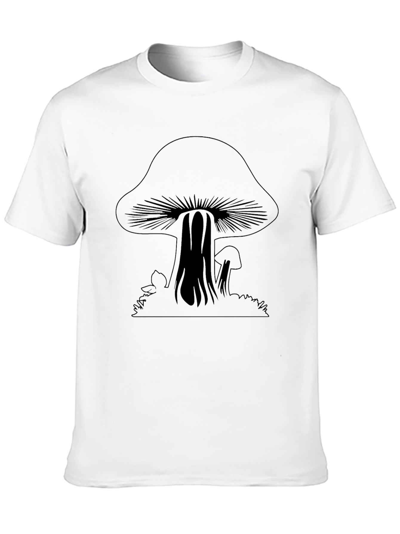 Mushroom Graphic Black Tee